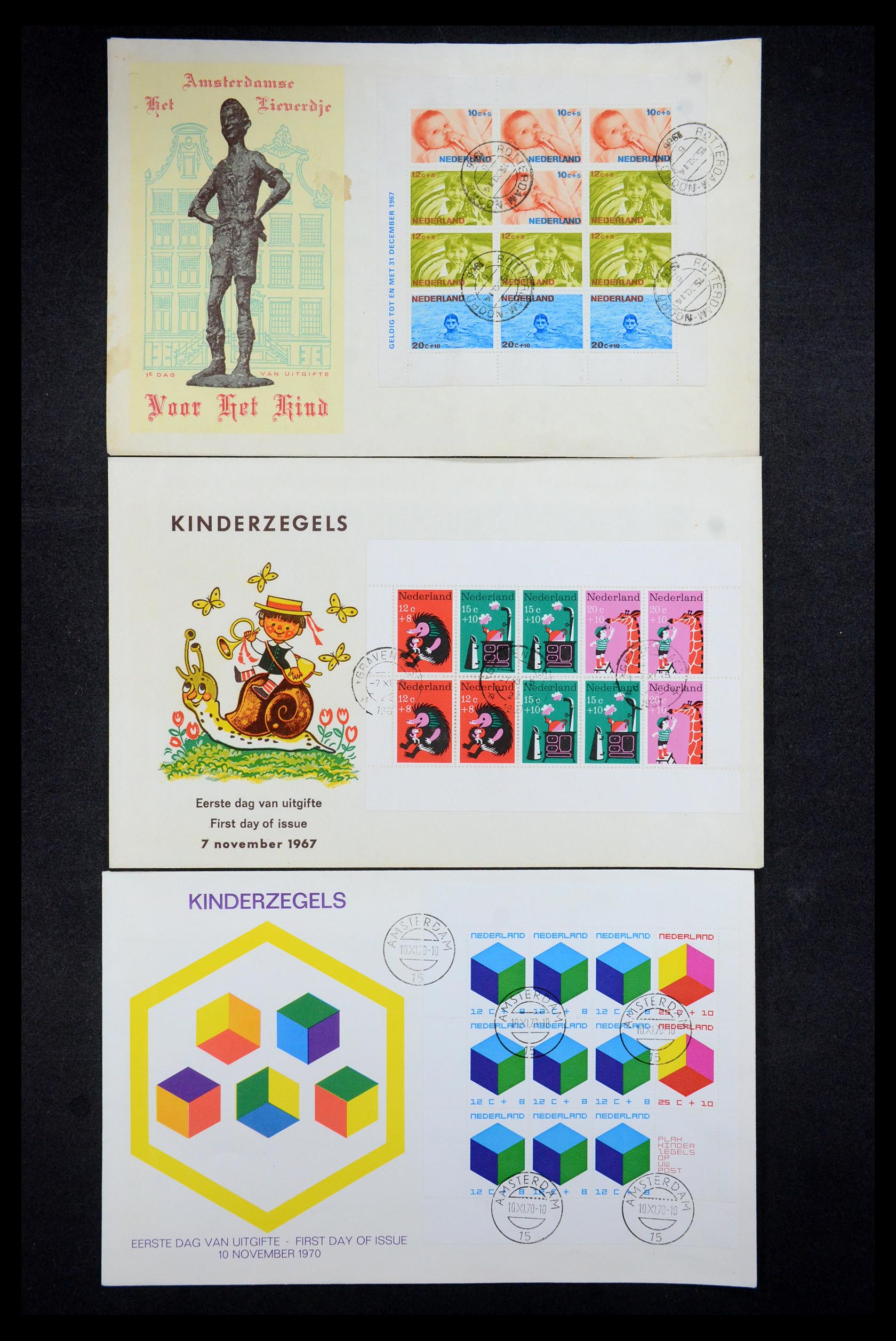 35196 010 - Stamp Collection 35196 Netherlands and Dutch territories covers 1864-197