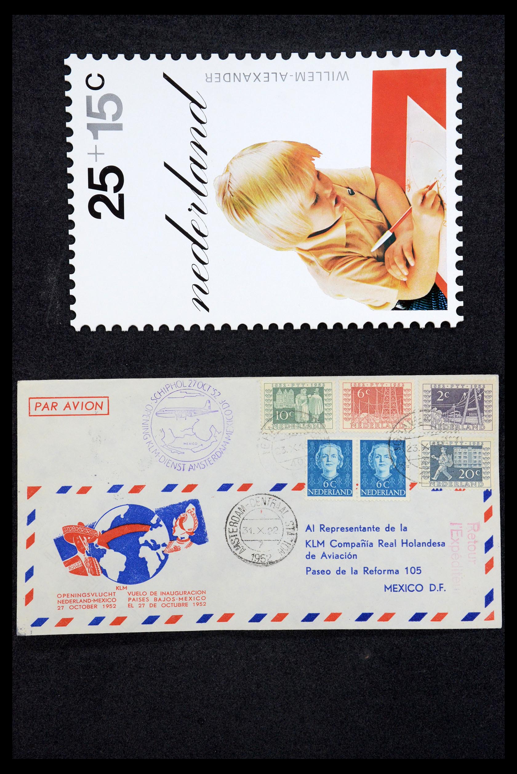 35196 016 - Stamp Collection 35196 Netherlands and Dutch territories covers 1864-197