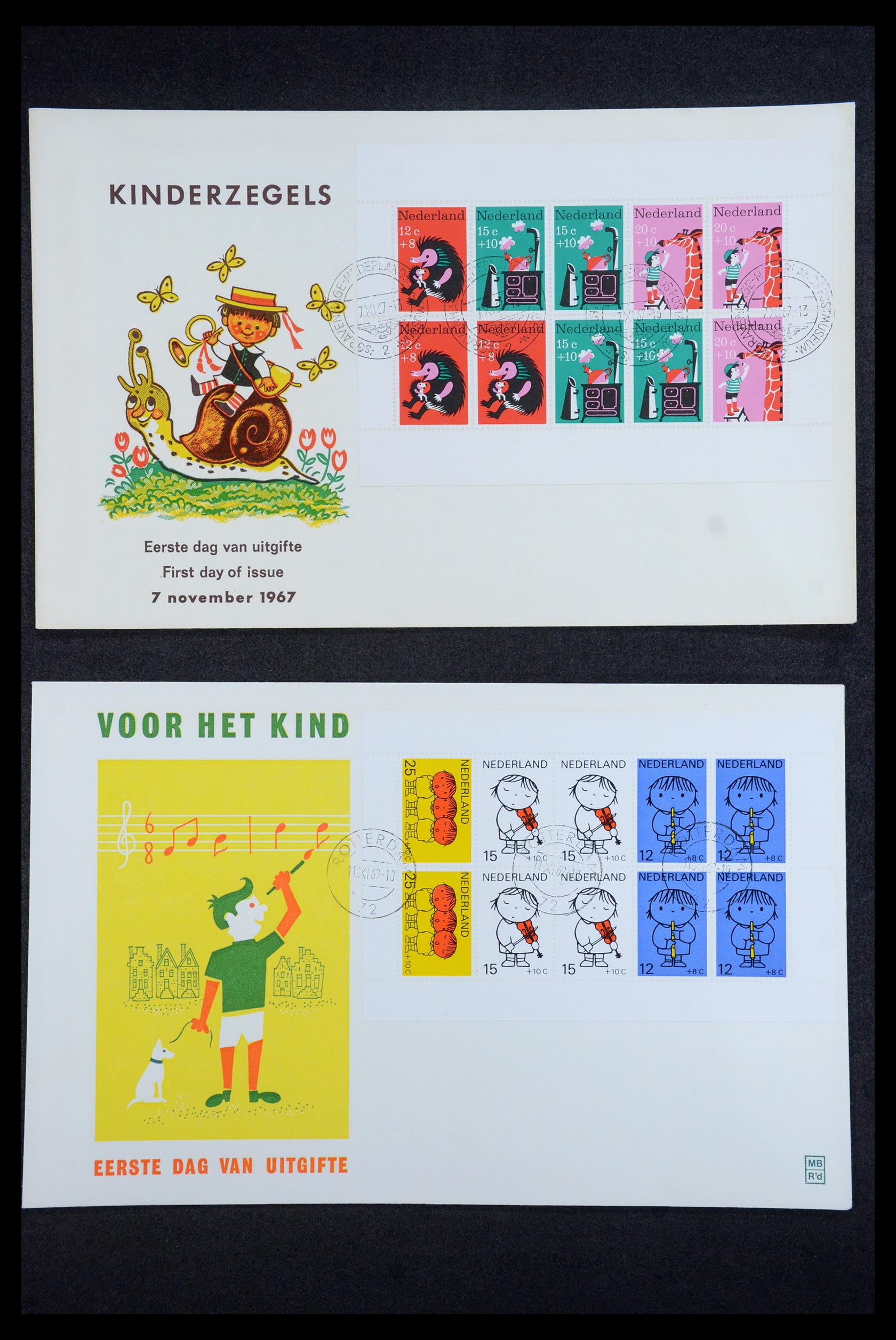 35196 035 - Postzegelverzameling 35196 Nederland en overzeese gebiedsdelen brieve