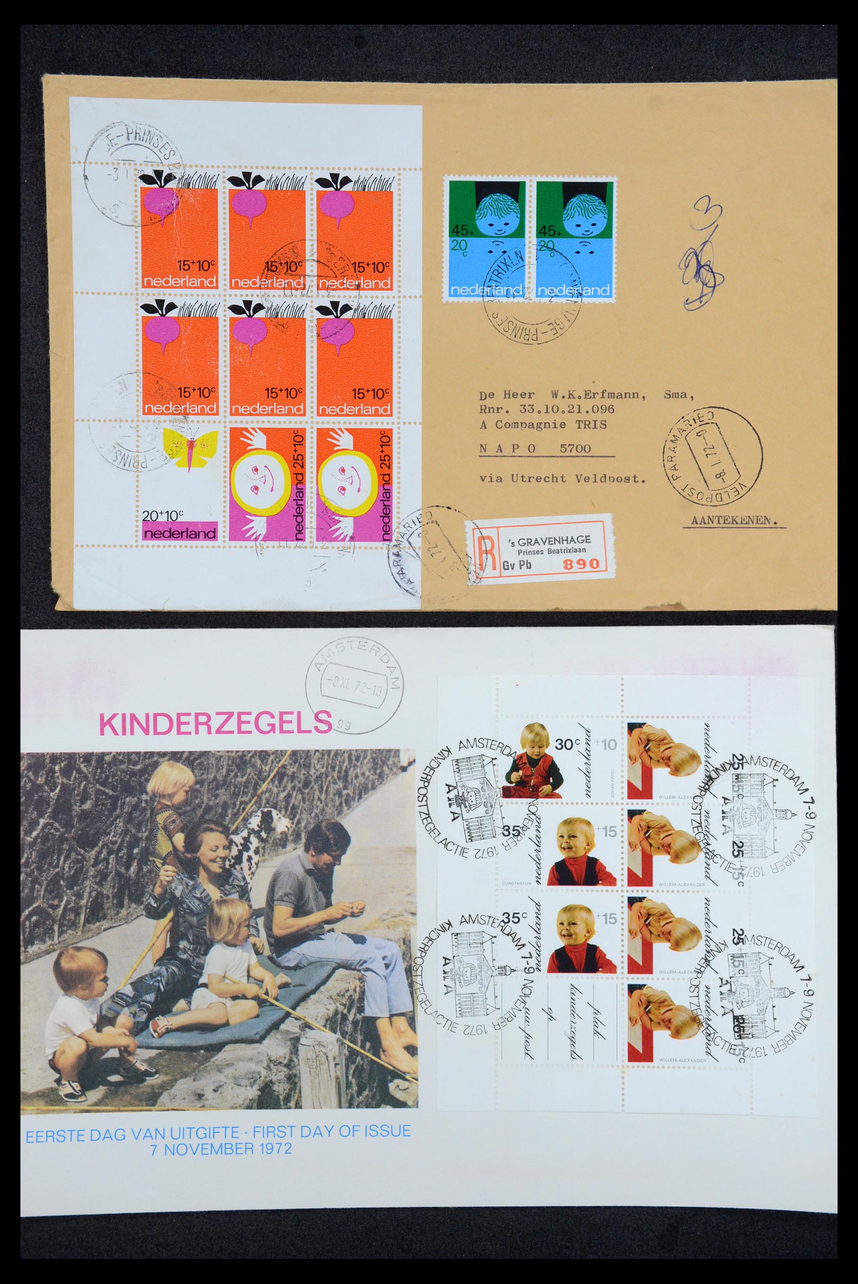 35196 038 - Postzegelverzameling 35196 Nederland en overzeese gebiedsdelen brieve