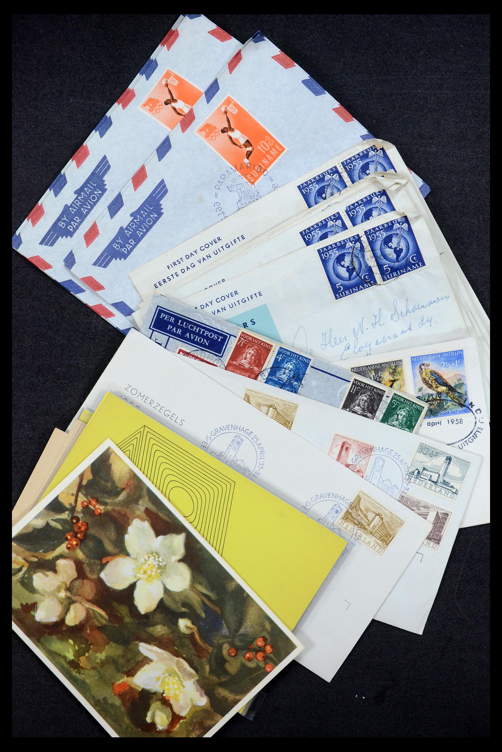35196 044 - Postzegelverzameling 35196 Nederland en overzeese gebiedsdelen brieve