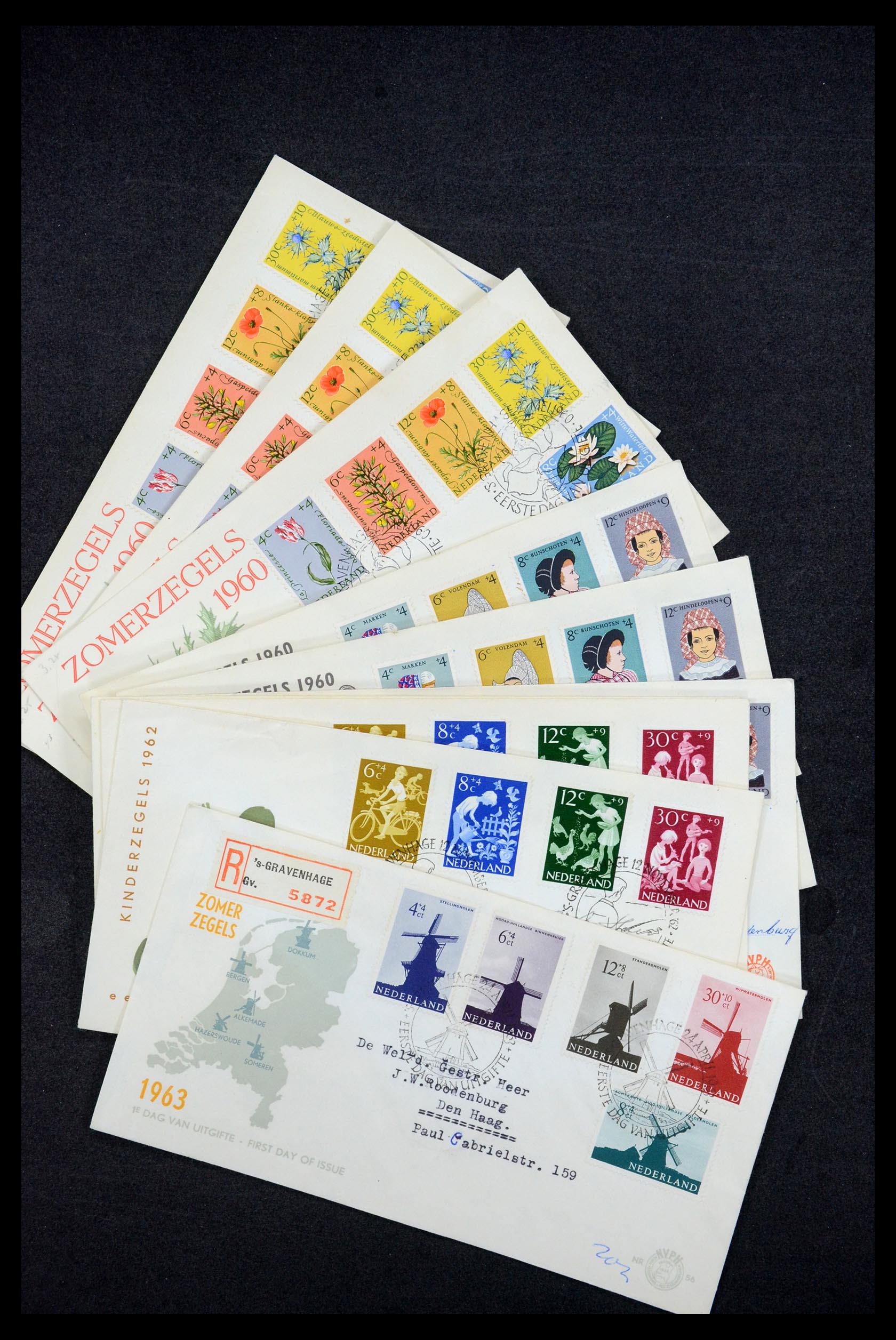 35196 046 - Stamp Collection 35196 Netherlands and Dutch territories covers 1864-197