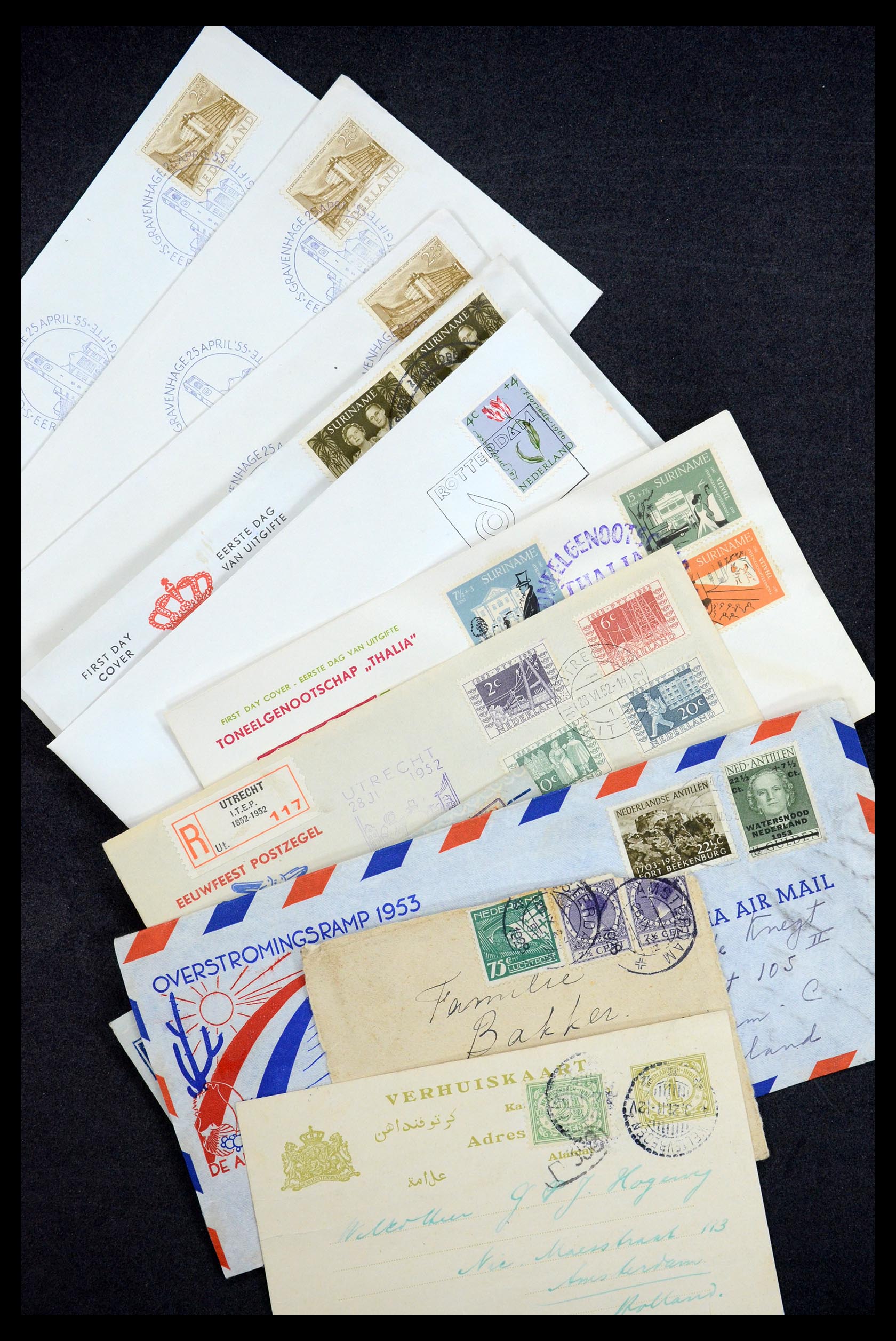 35196 049 - Stamp Collection 35196 Netherlands and Dutch territories covers 1864-197