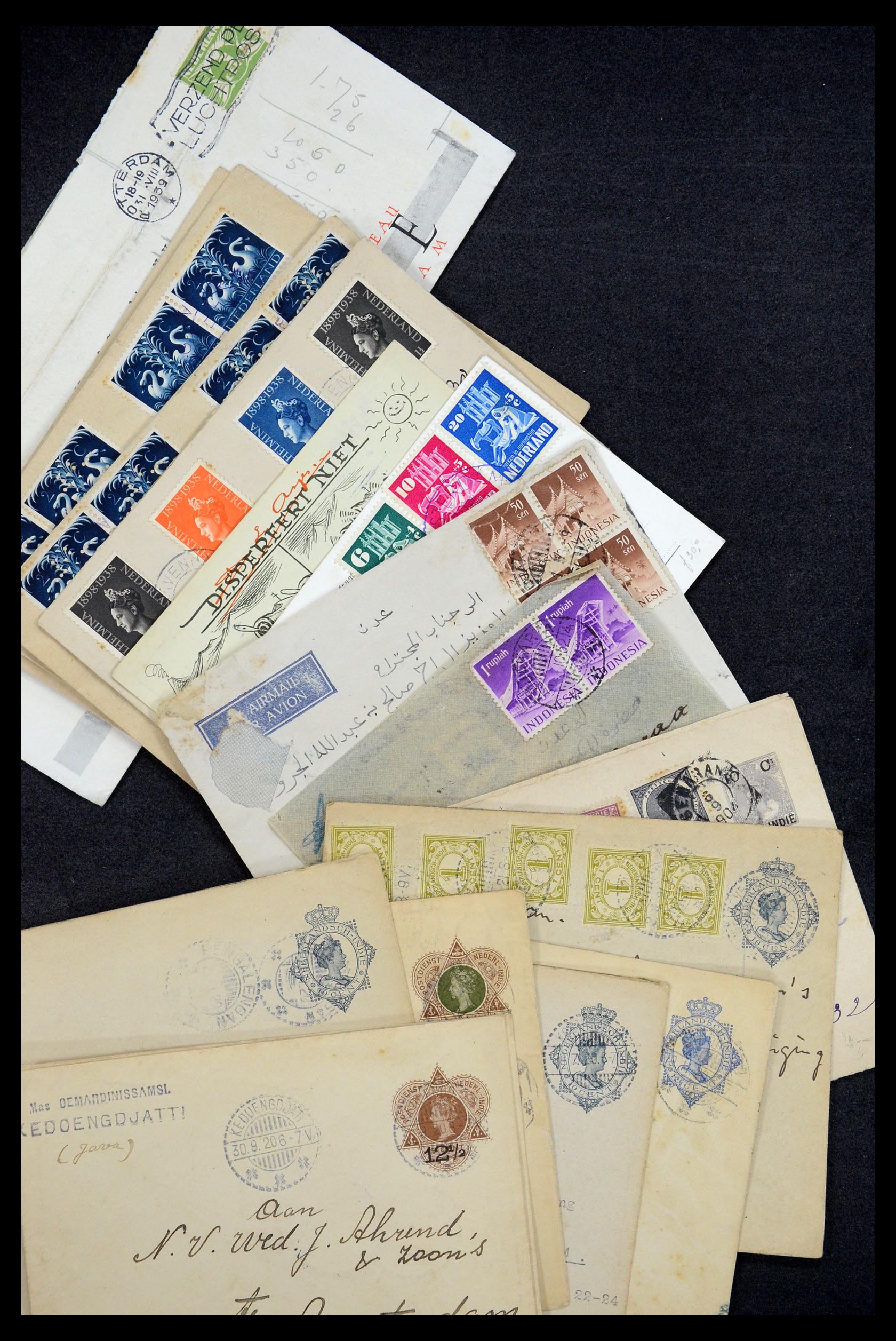 35196 050 - Stamp Collection 35196 Netherlands and Dutch territories covers 1864-197