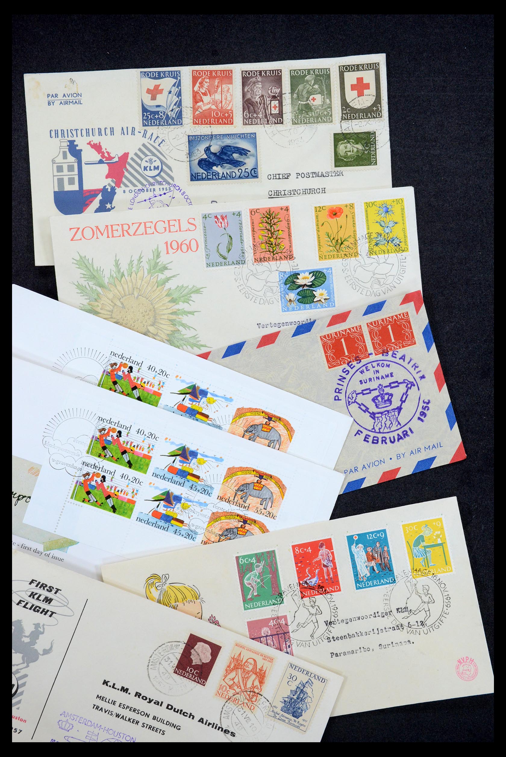 35196 055 - Stamp Collection 35196 Netherlands and Dutch territories covers 1864-197