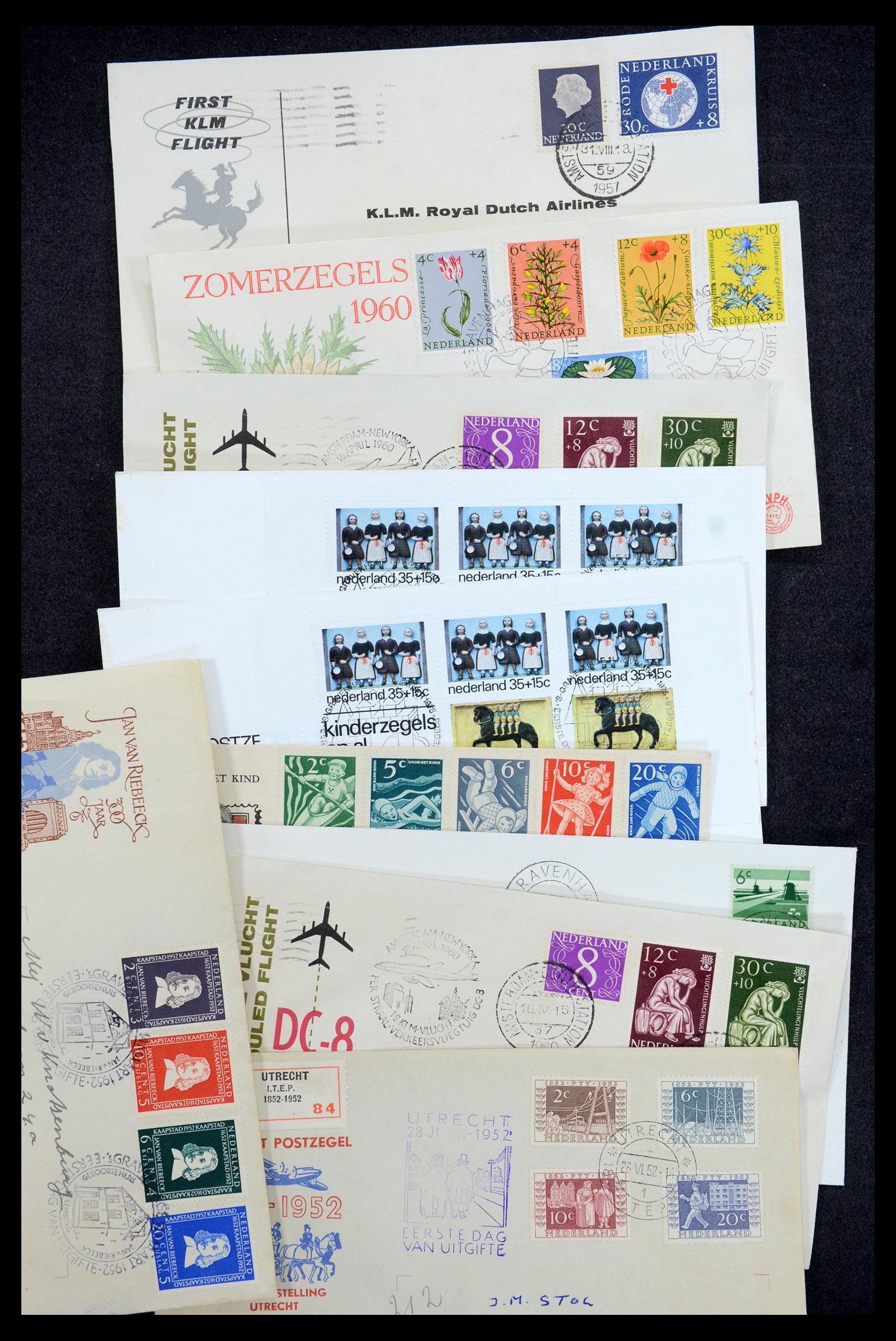 35196 056 - Postzegelverzameling 35196 Nederland en overzeese gebiedsdelen brieve