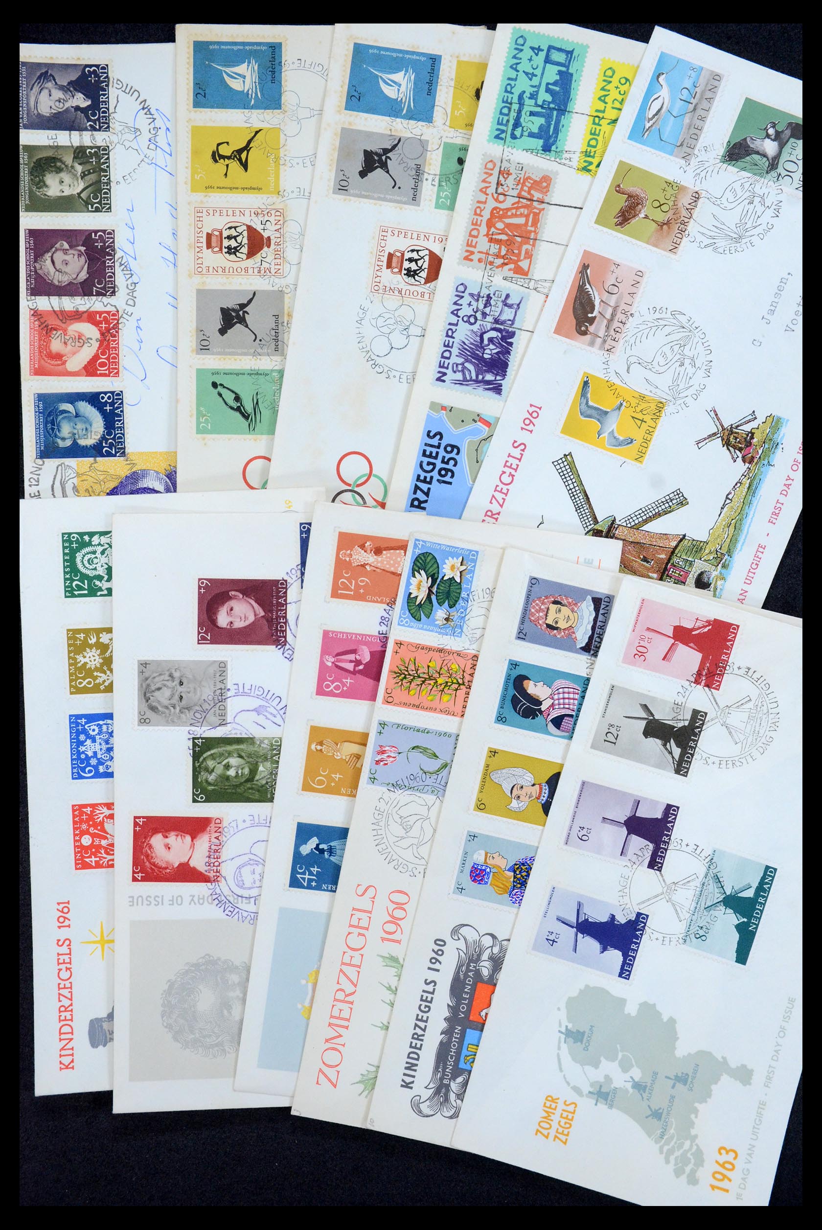 35196 061 - Postzegelverzameling 35196 Nederland en overzeese gebiedsdelen brieve