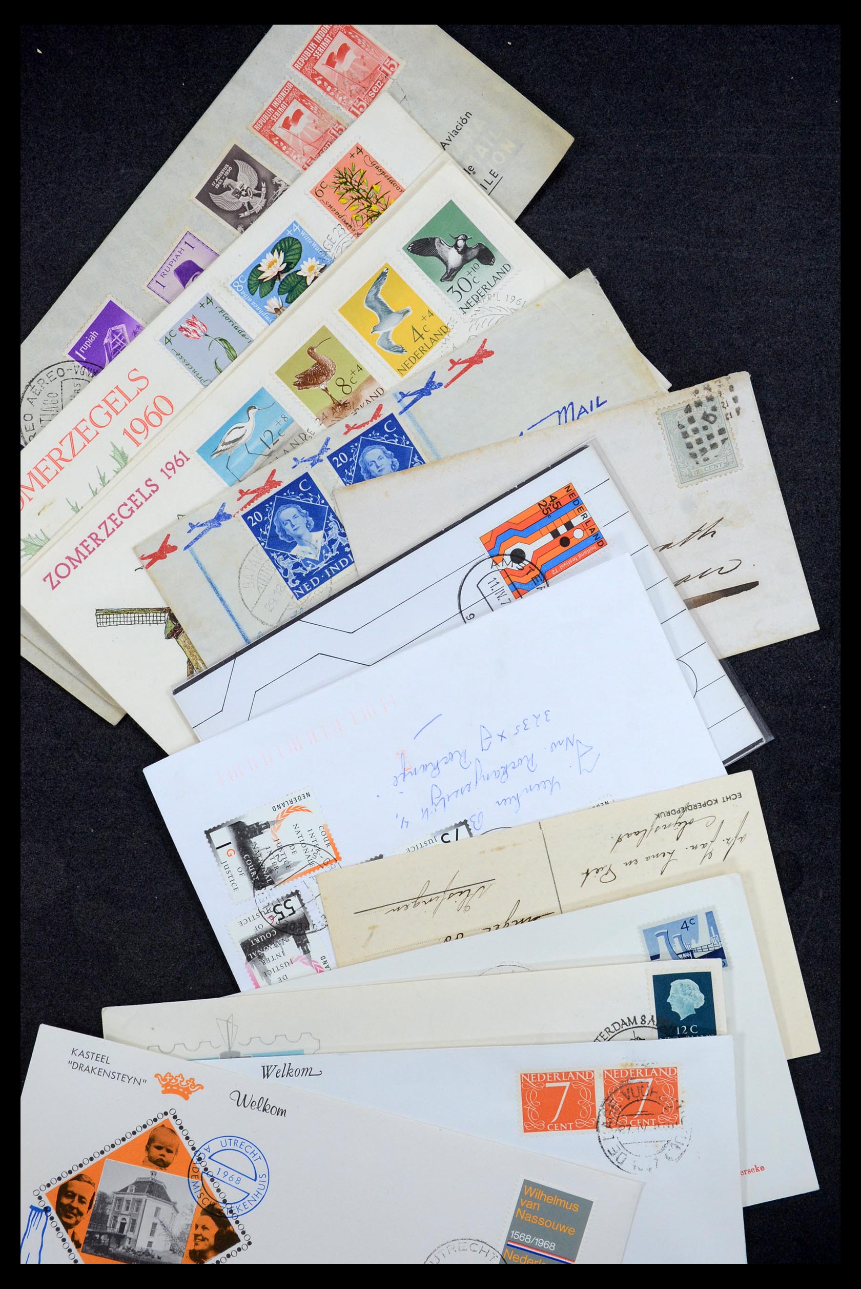 35196 073 - Postzegelverzameling 35196 Nederland en overzeese gebiedsdelen brieve