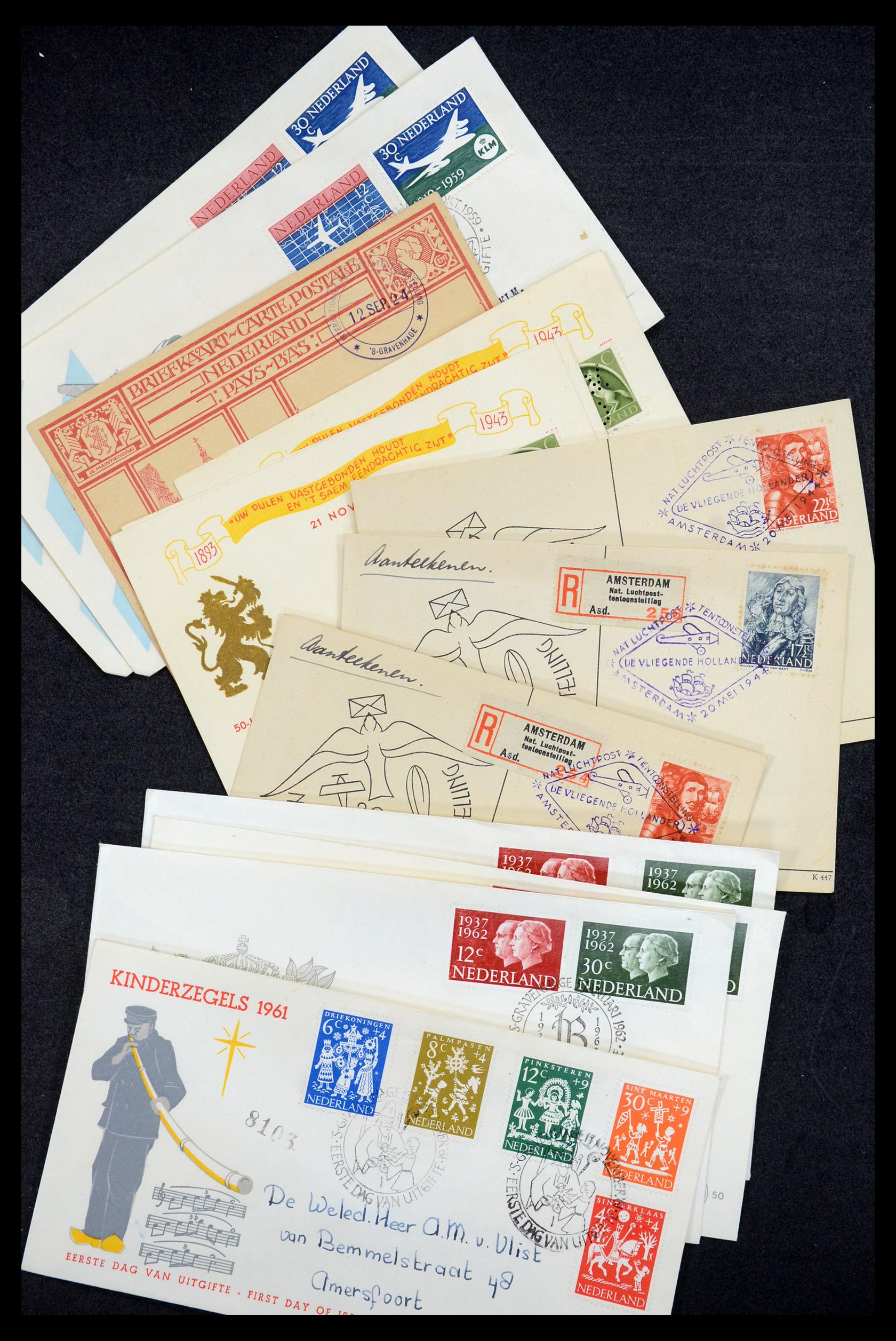 35196 076 - Postzegelverzameling 35196 Nederland en overzeese gebiedsdelen brieve