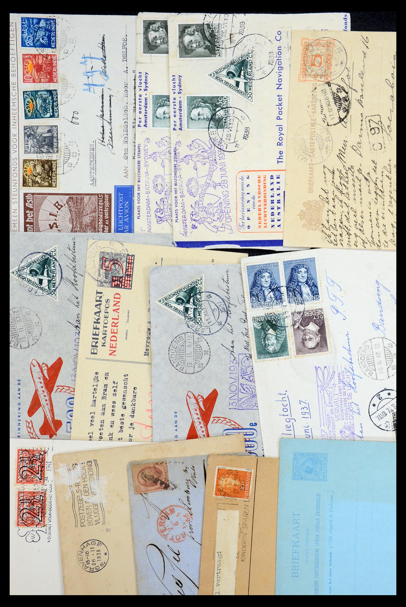 35196 081 - Stamp Collection 35196 Netherlands and Dutch territories covers 1864-197