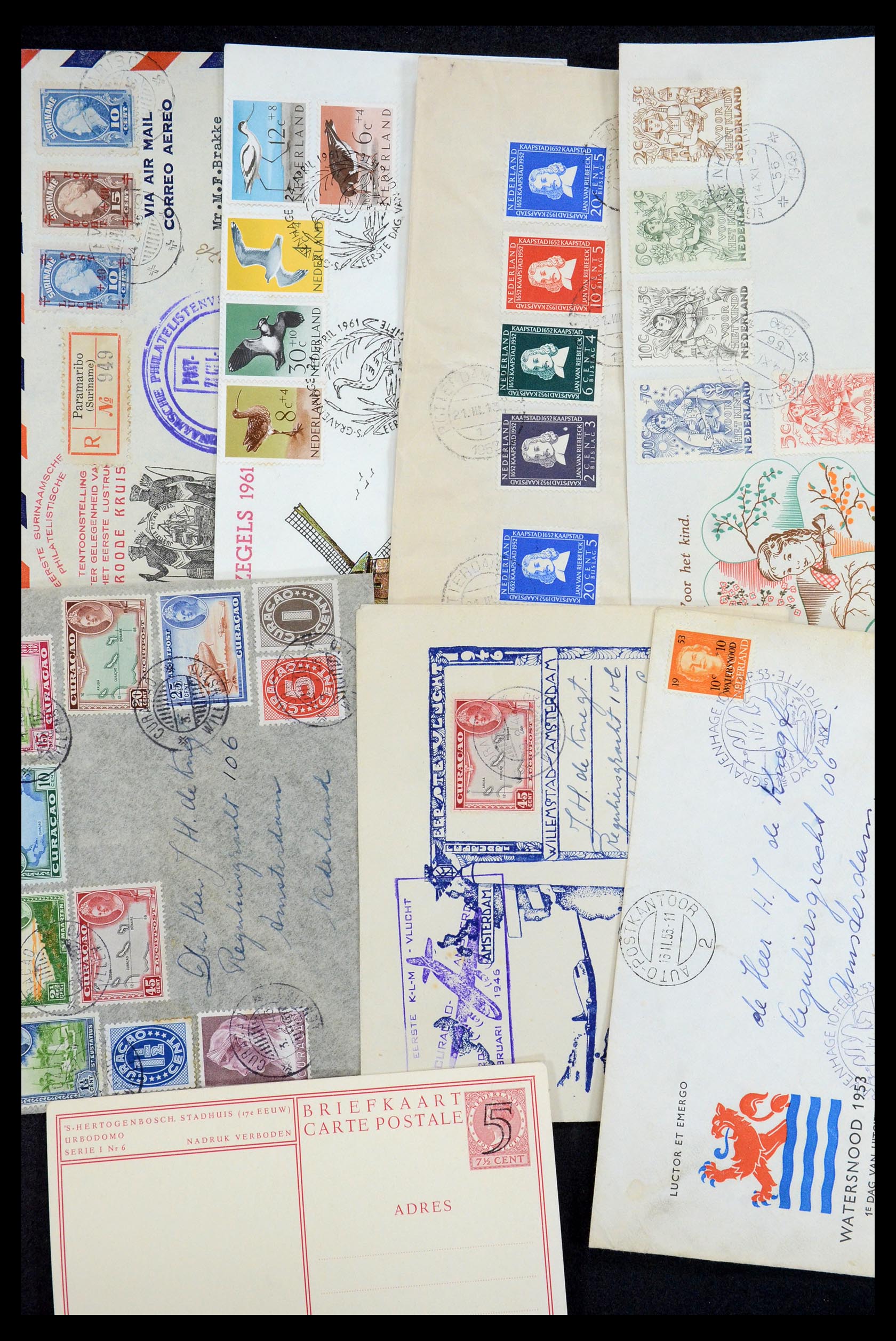 35196 082 - Stamp Collection 35196 Netherlands and Dutch territories covers 1864-197