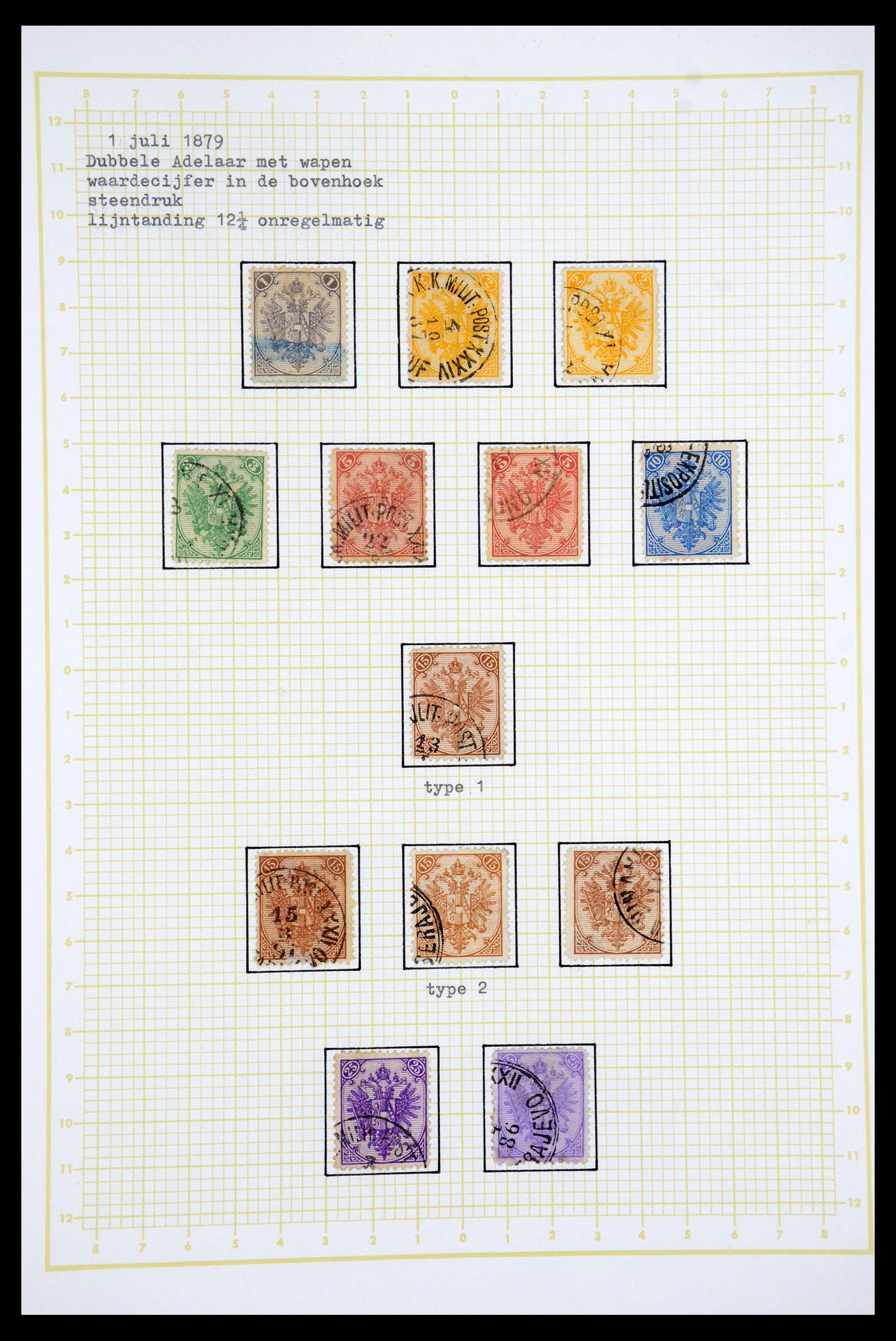 35197 002 - Postzegelverzameling 35197 Bosnië Herzegowina 1879-1918.