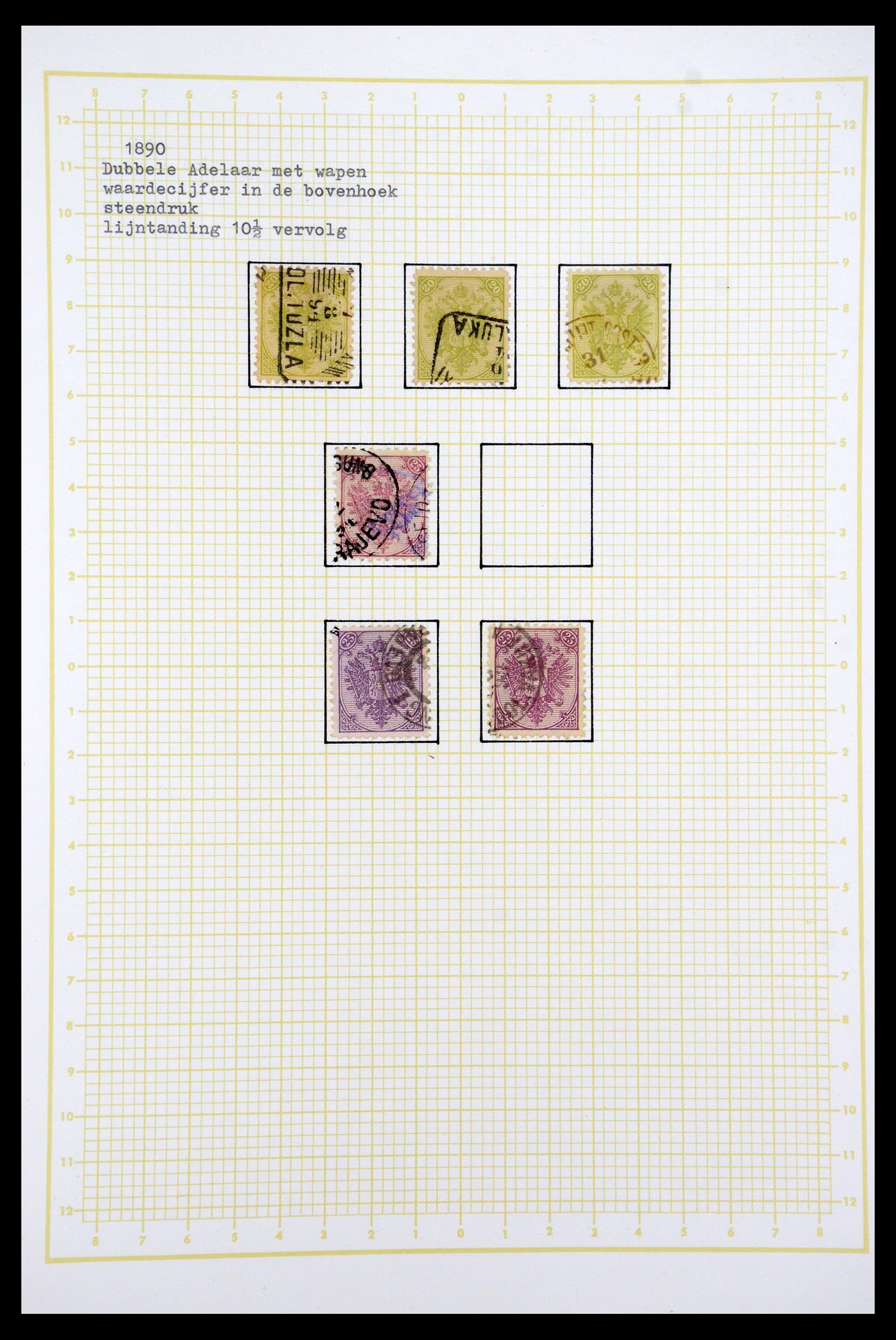 35197 005 - Postzegelverzameling 35197 Bosnië Herzegowina 1879-1918.