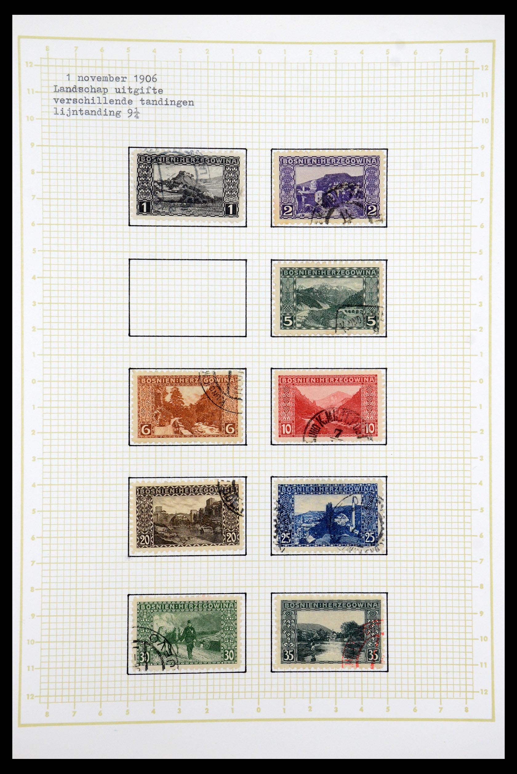 35197 010 - Postzegelverzameling 35197 Bosnië Herzegowina 1879-1918.