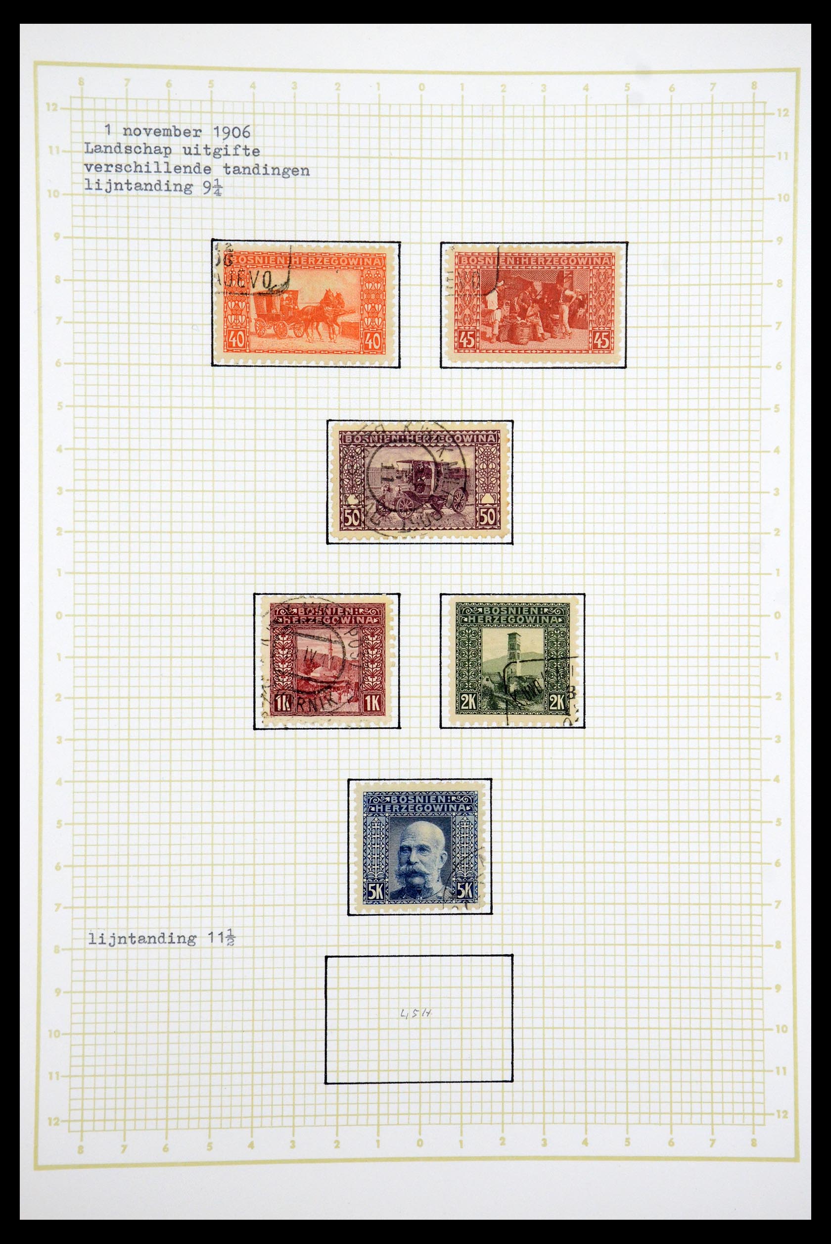 35197 011 - Postzegelverzameling 35197 Bosnië Herzegowina 1879-1918.