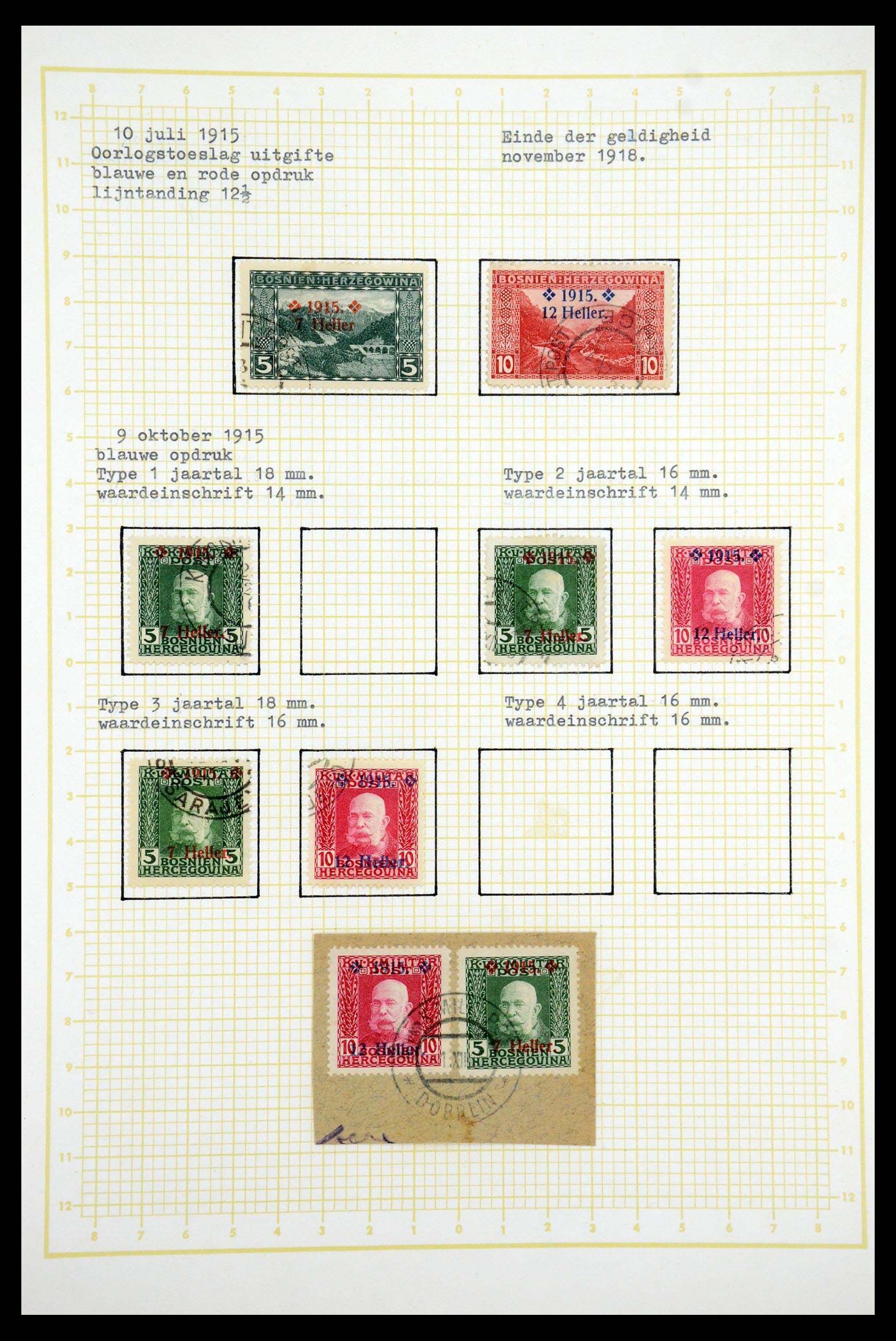 35197 018 - Postzegelverzameling 35197 Bosnië Herzegowina 1879-1918.
