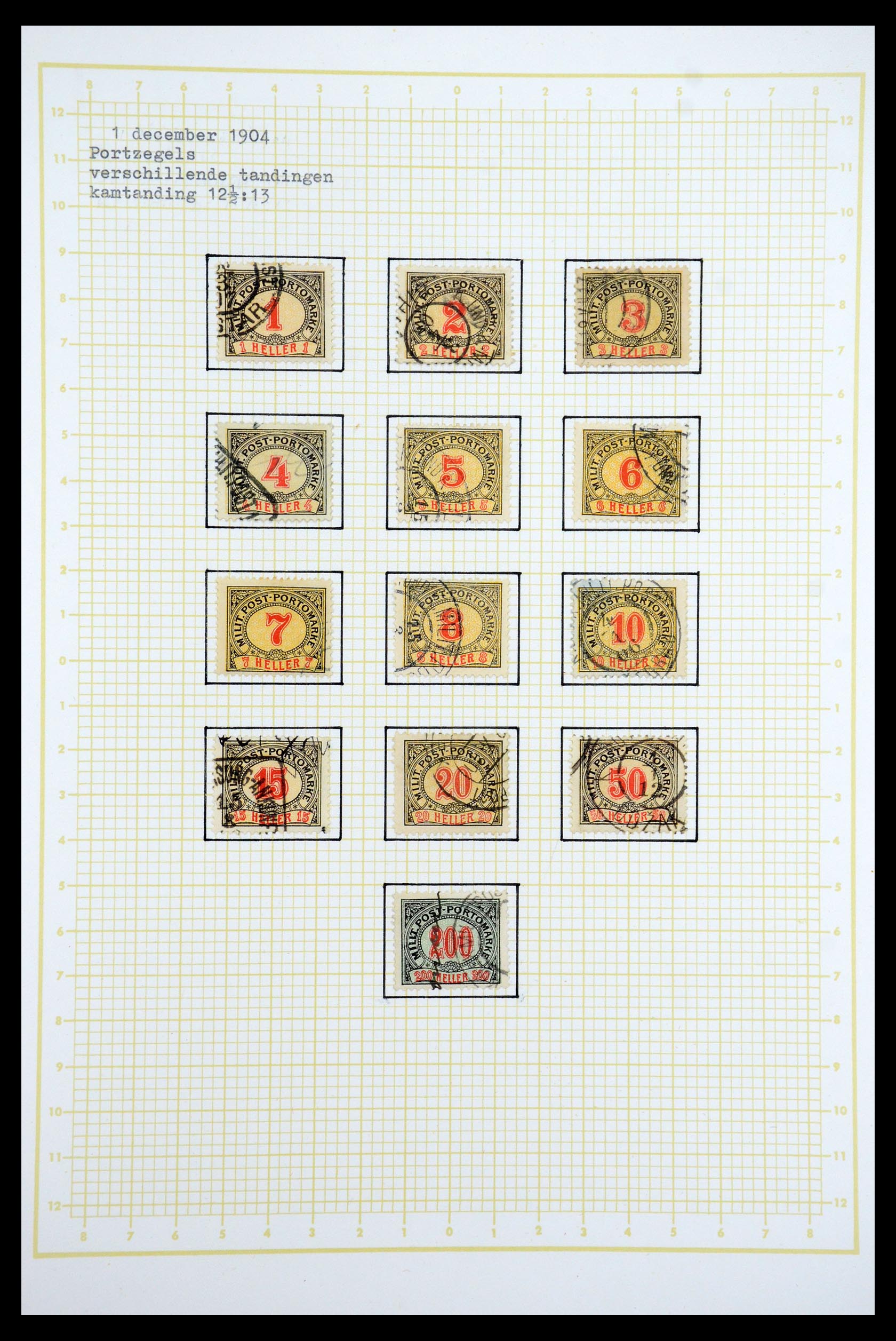 35197 025 - Postzegelverzameling 35197 Bosnië Herzegowina 1879-1918.