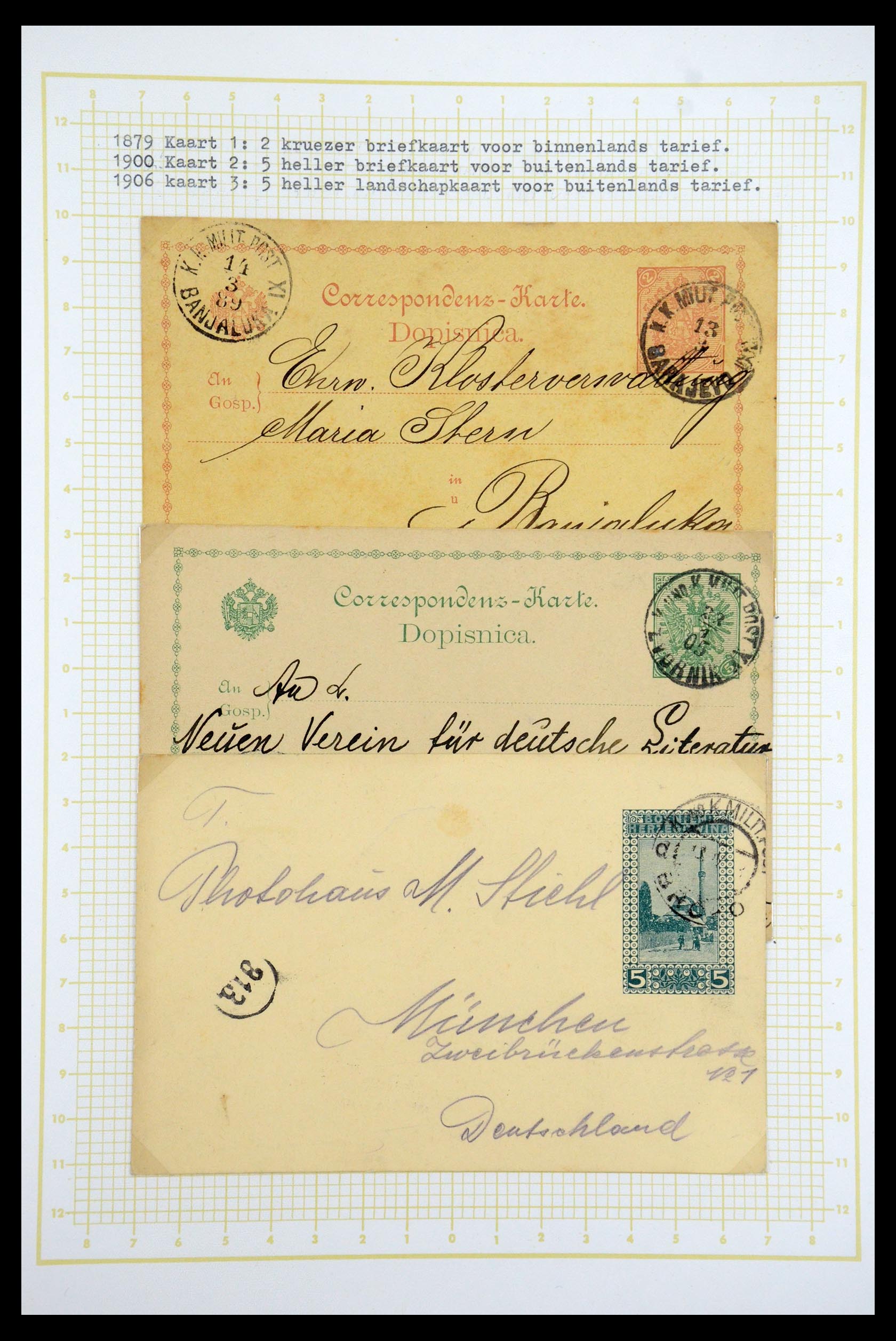 35197 027 - Postzegelverzameling 35197 Bosnië Herzegowina 1879-1918.