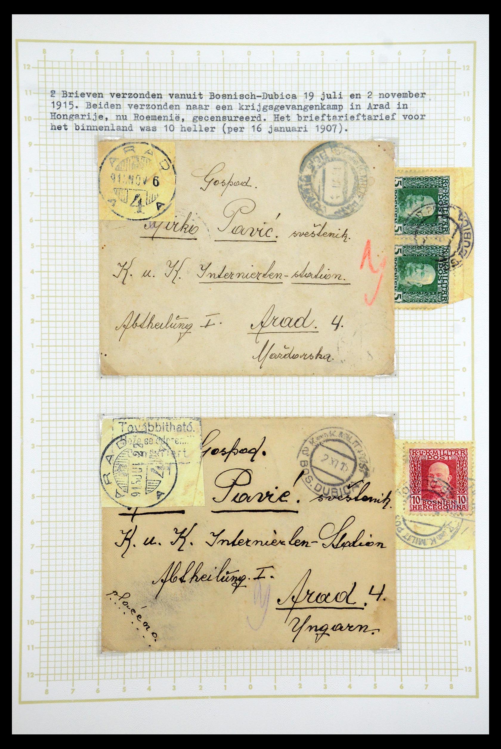 35197 029 - Postzegelverzameling 35197 Bosnië Herzegowina 1879-1918.