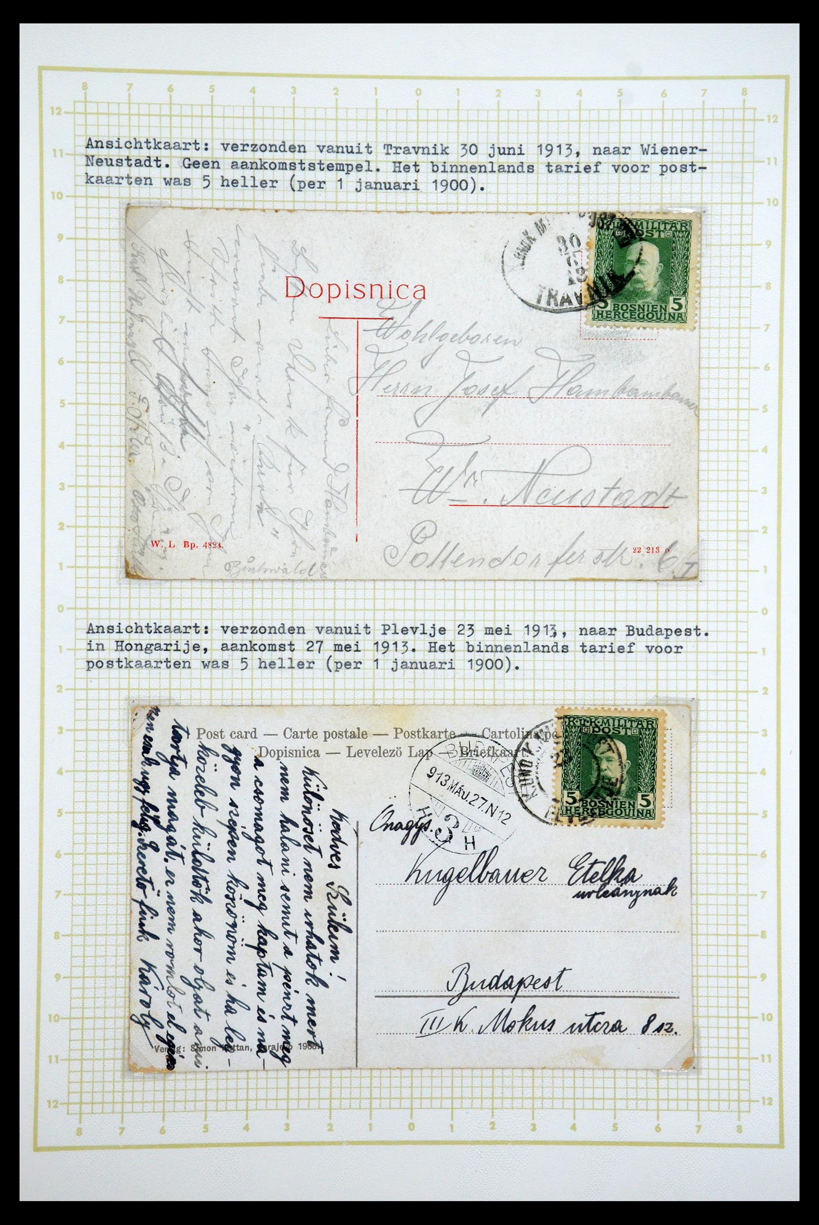 35197 030 - Postzegelverzameling 35197 Bosnië Herzegowina 1879-1918.