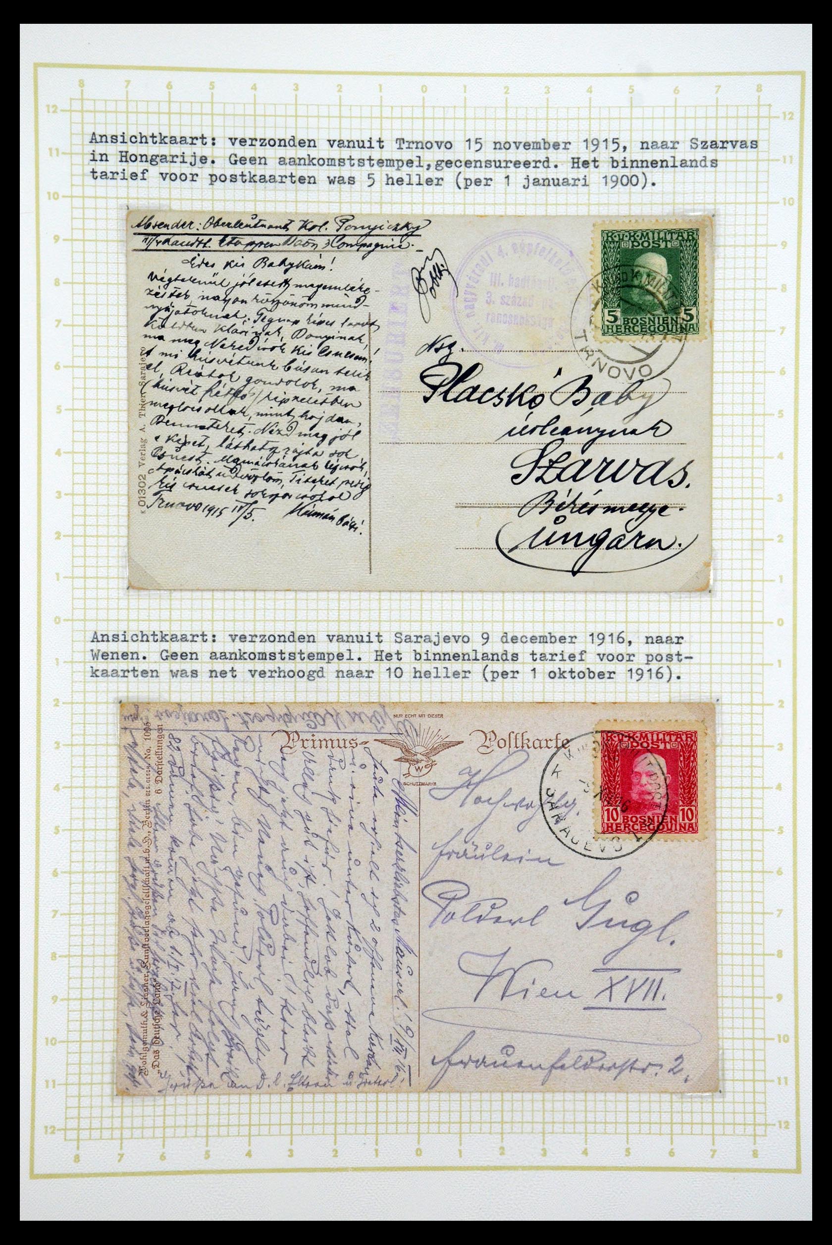 35197 031 - Postzegelverzameling 35197 Bosnië Herzegowina 1879-1918.