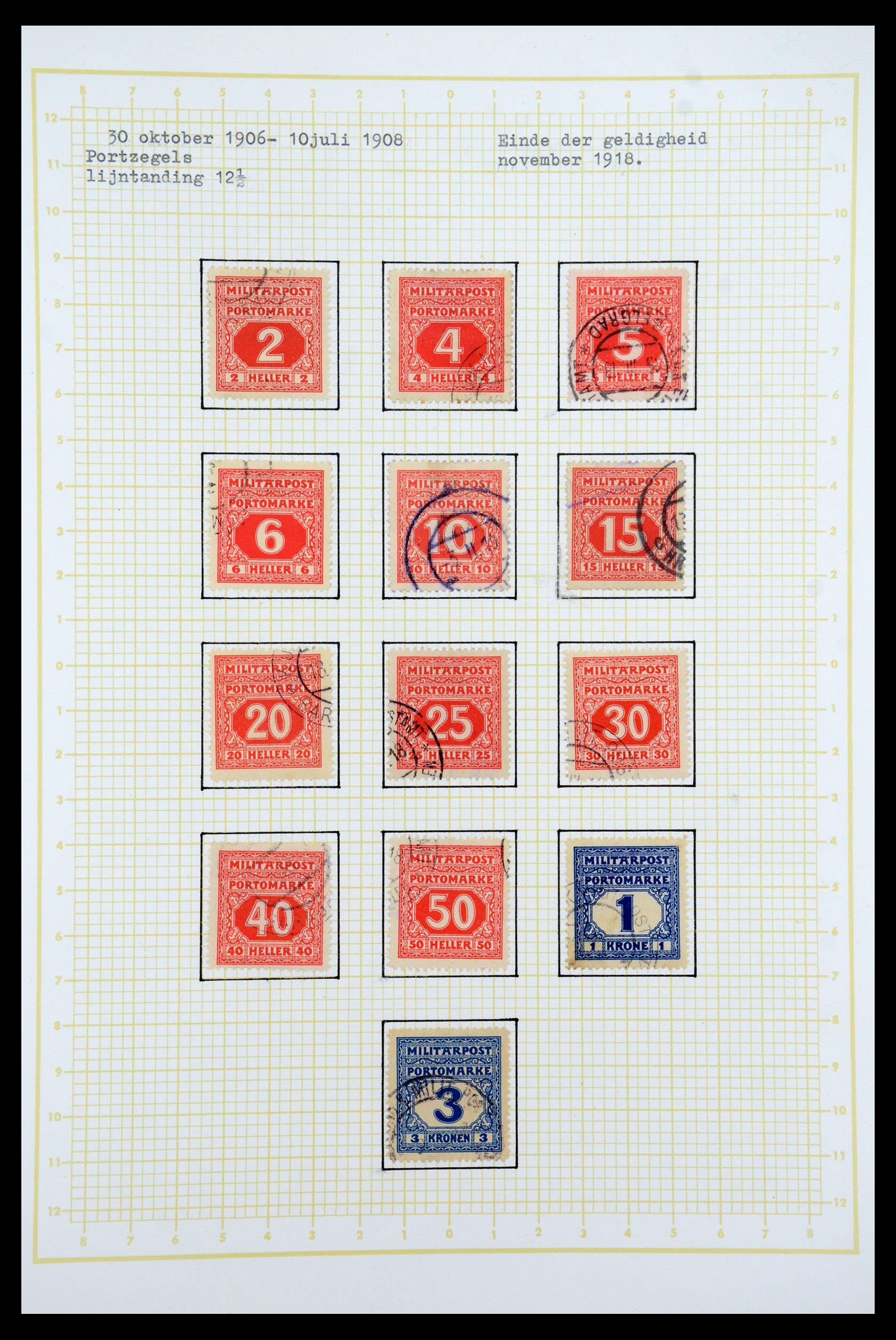 35197 034 - Postzegelverzameling 35197 Bosnië Herzegowina 1879-1918.