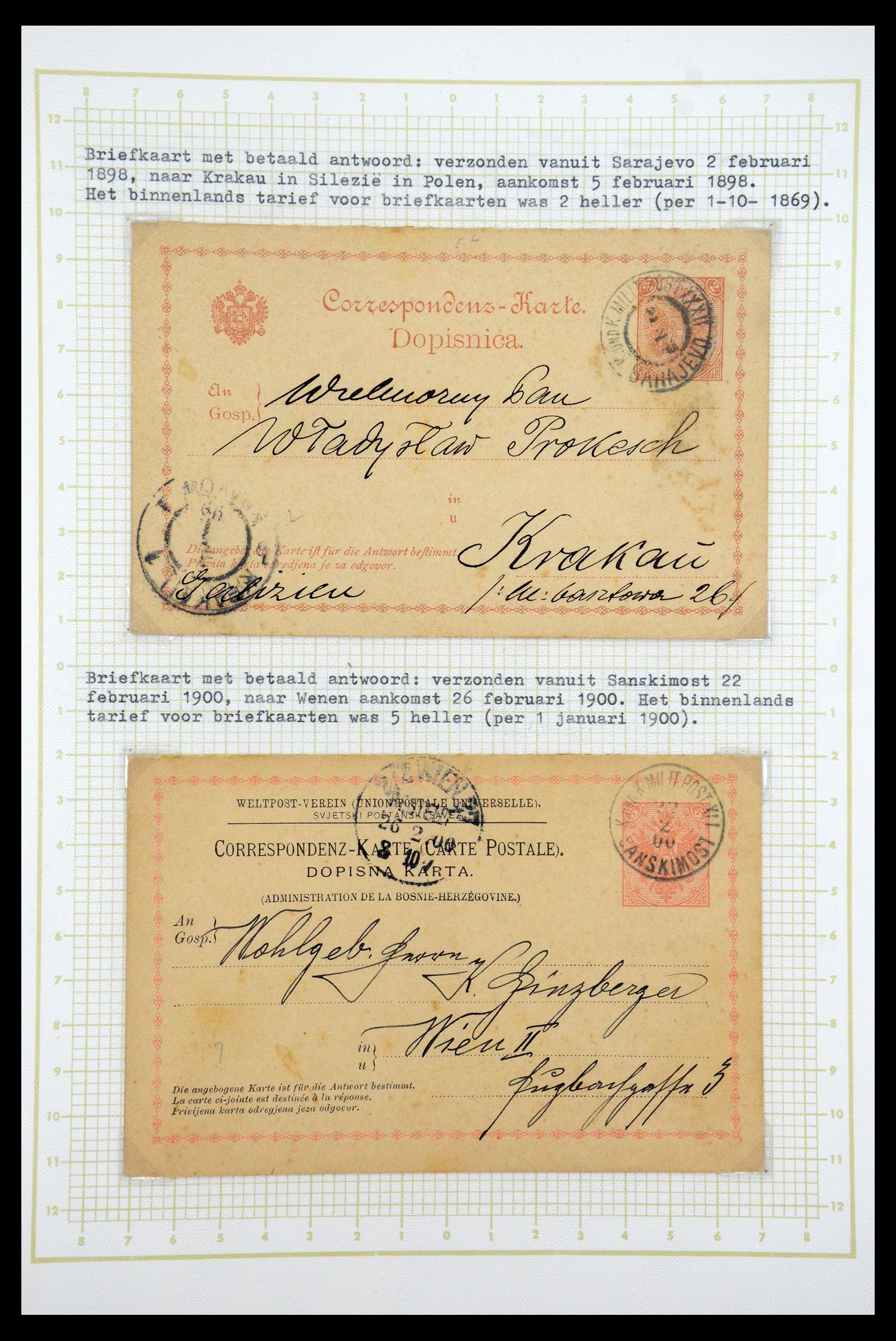 35197 036 - Postzegelverzameling 35197 Bosnië Herzegowina 1879-1918.