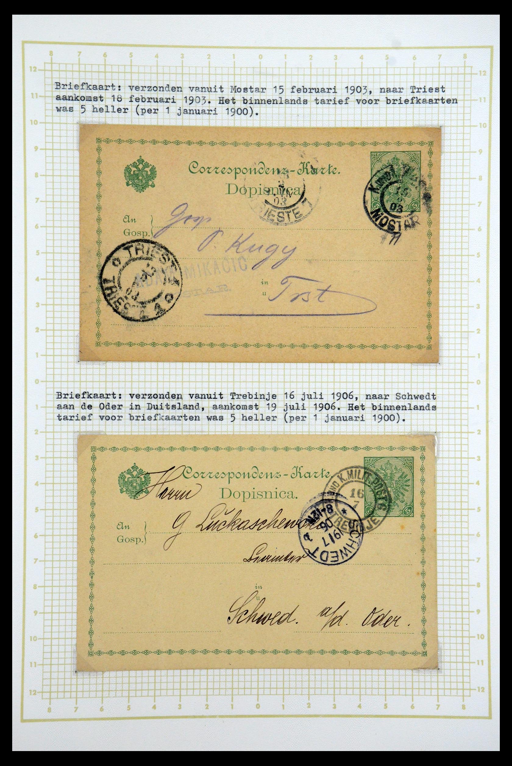 35197 037 - Postzegelverzameling 35197 Bosnië Herzegowina 1879-1918.