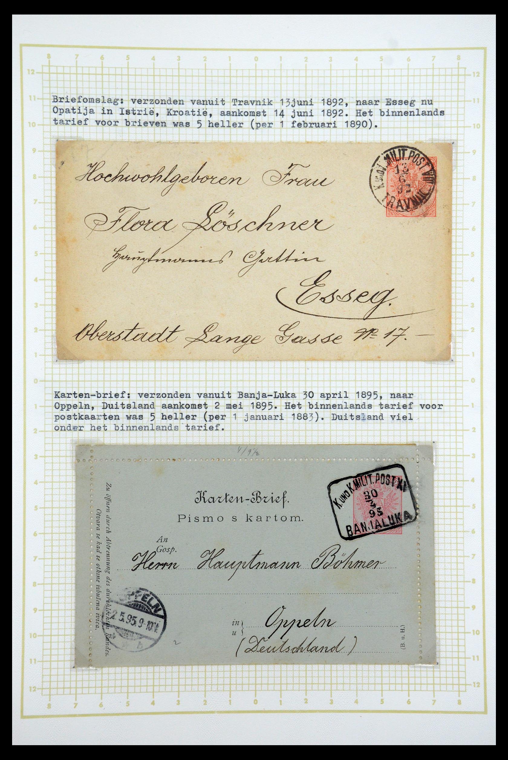 35197 038 - Postzegelverzameling 35197 Bosnië Herzegowina 1879-1918.