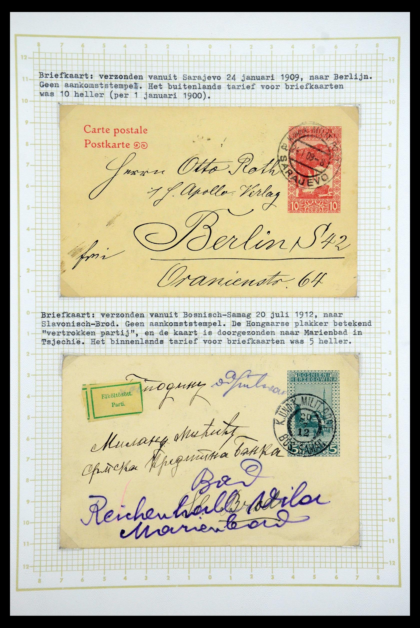 35197 039 - Postzegelverzameling 35197 Bosnië Herzegowina 1879-1918.