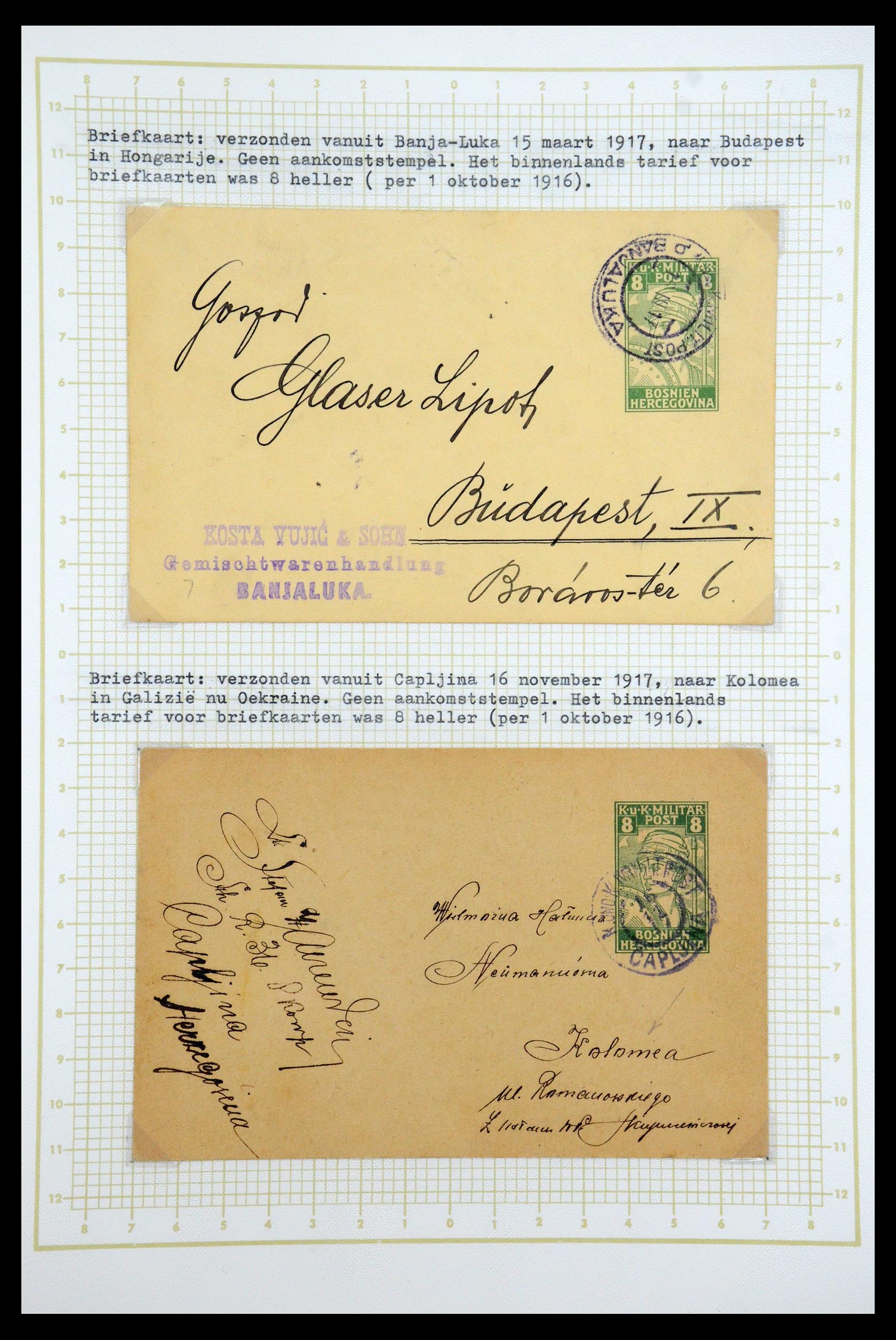 35197 041 - Stamp Collection 35197 Bosnia Herzegovina 1879-1918.