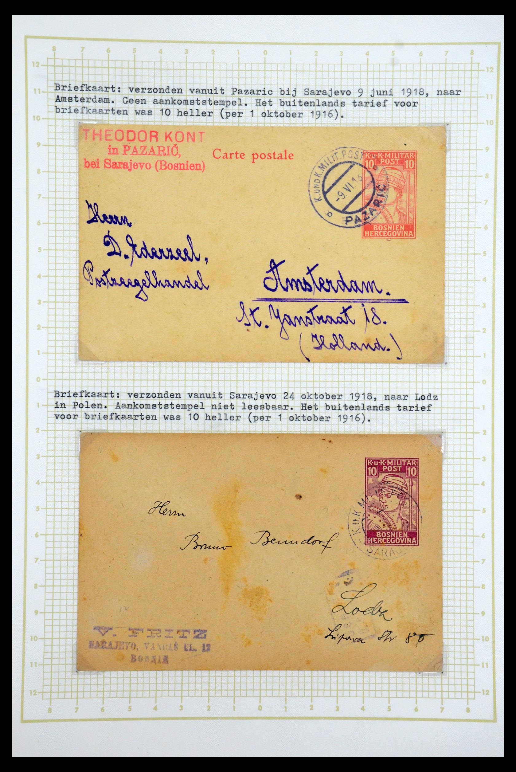 35197 042 - Stamp Collection 35197 Bosnia Herzegovina 1879-1918.