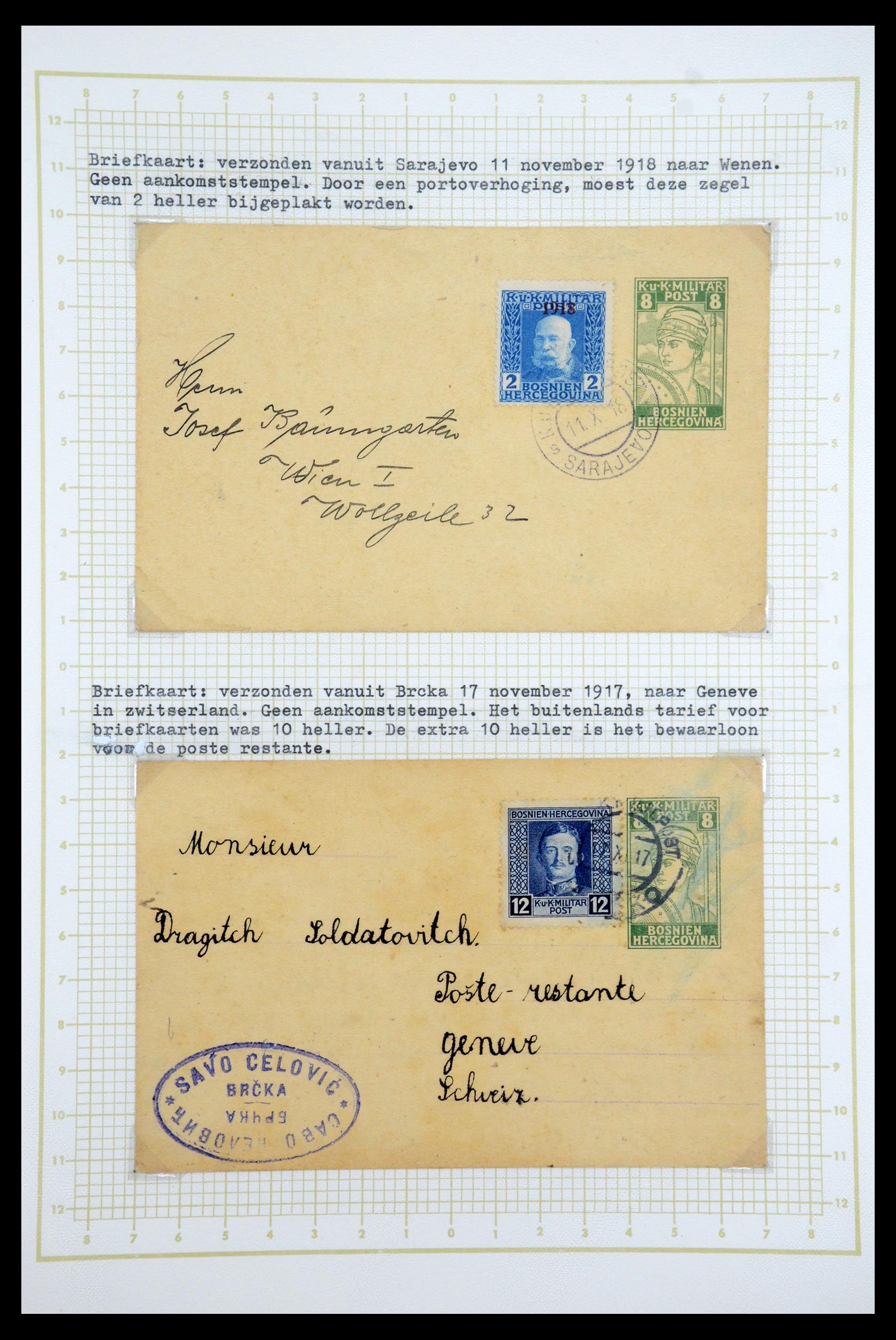 35197 043 - Postzegelverzameling 35197 Bosnië Herzegowina 1879-1918.