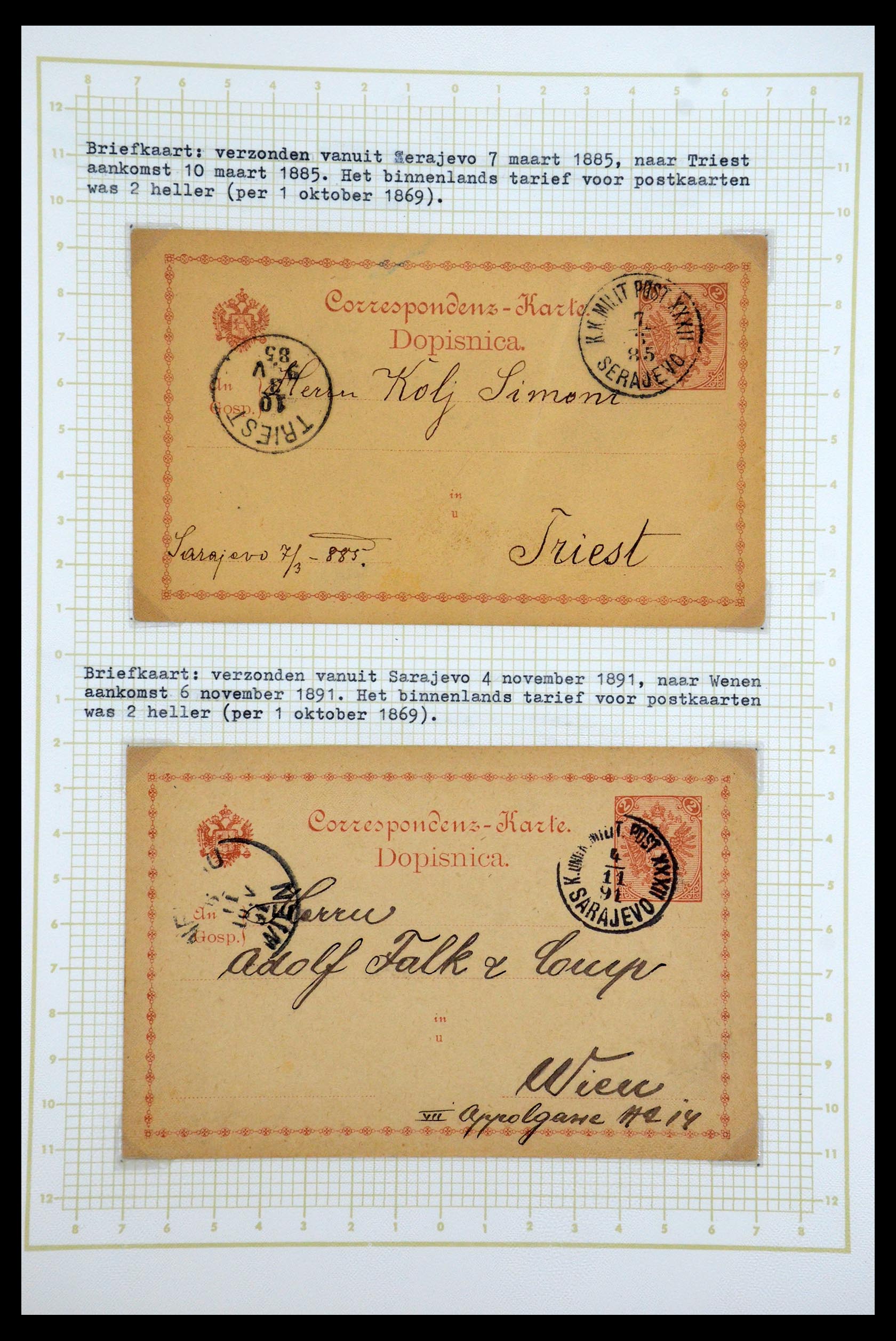 35197 048 - Postzegelverzameling 35197 Bosnië Herzegowina 1879-1918.