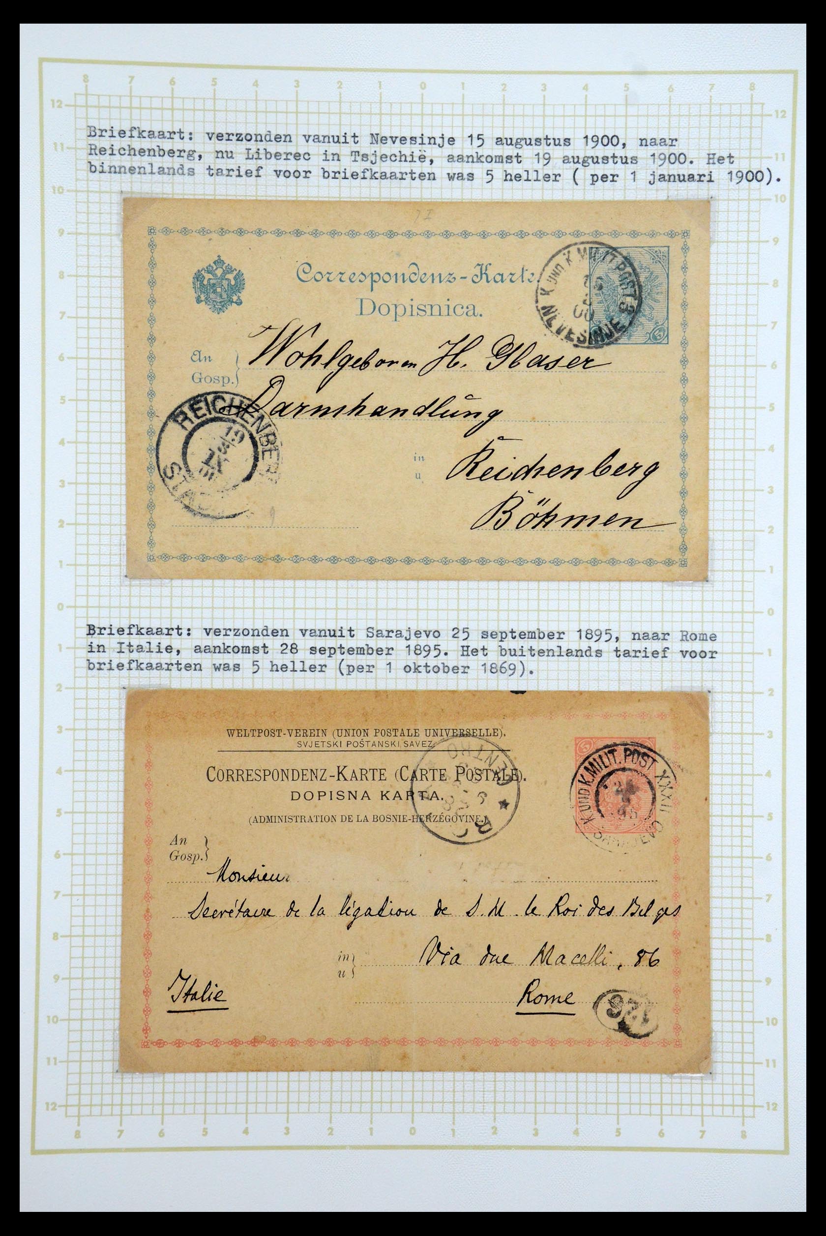 35197 050 - Postzegelverzameling 35197 Bosnië Herzegowina 1879-1918.