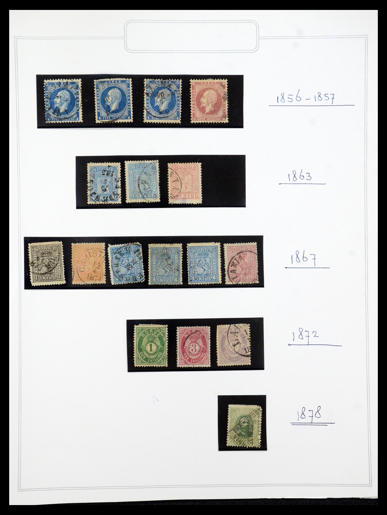 35201 001 - Postzegelverzameling 35201 Noorwegen 1856-1984.