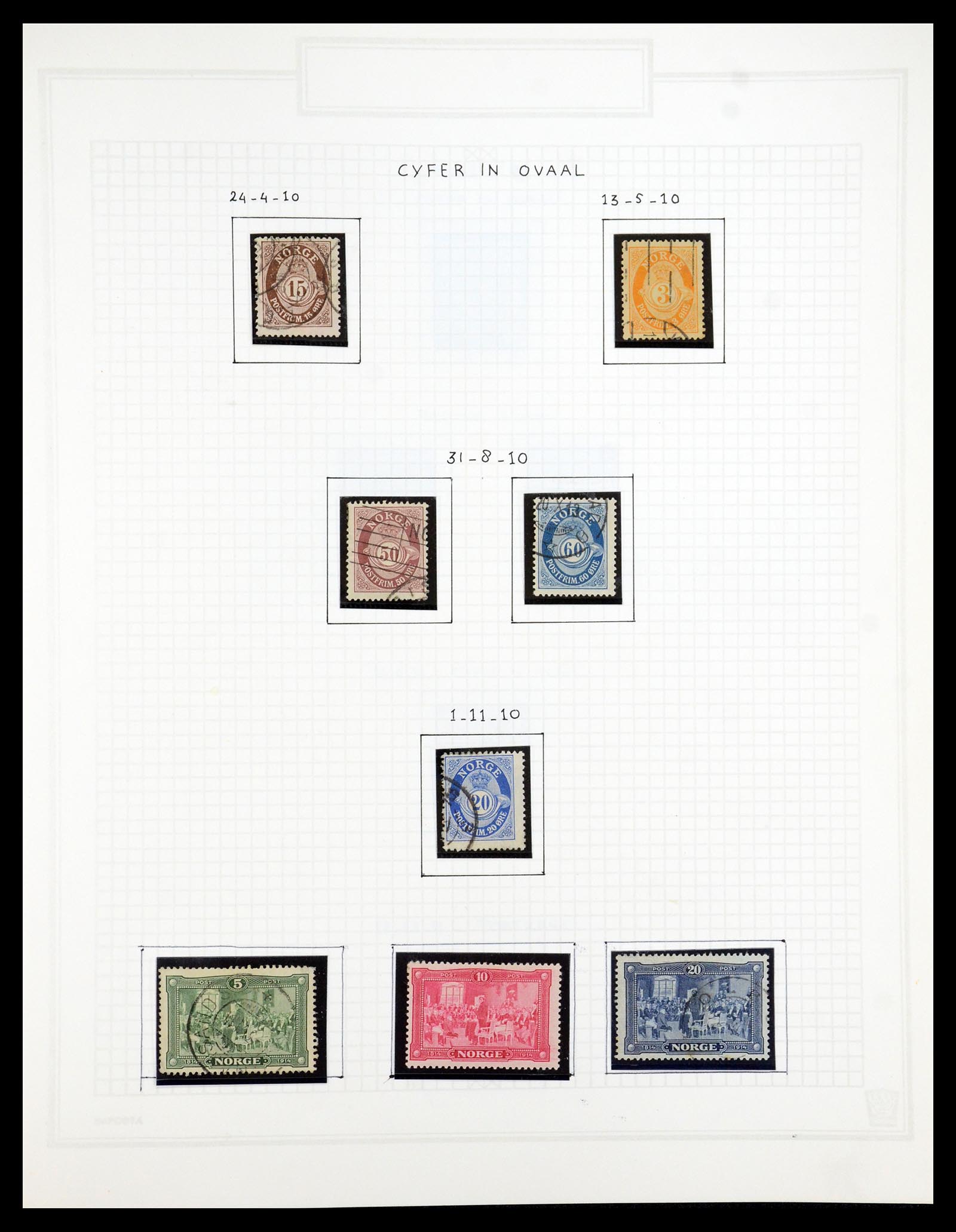 35201 003 - Postzegelverzameling 35201 Noorwegen 1856-1984.
