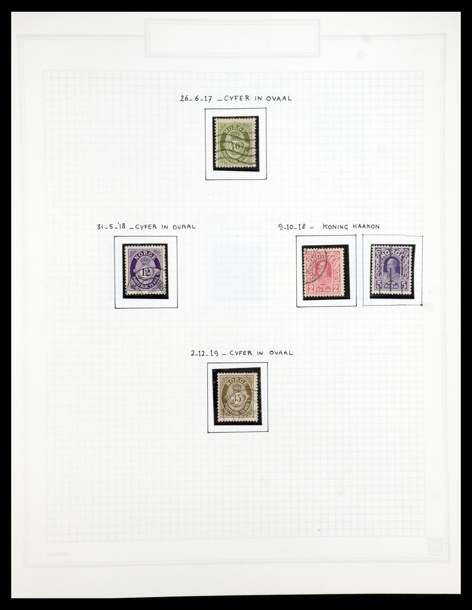 35201 005 - Postzegelverzameling 35201 Noorwegen 1856-1984.