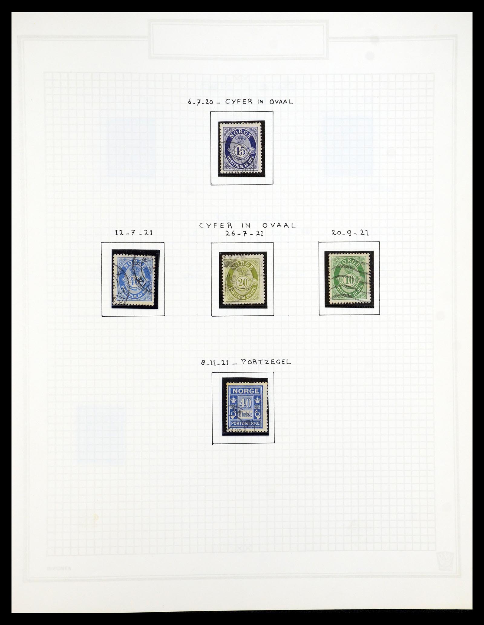 35201 006 - Postzegelverzameling 35201 Noorwegen 1856-1984.