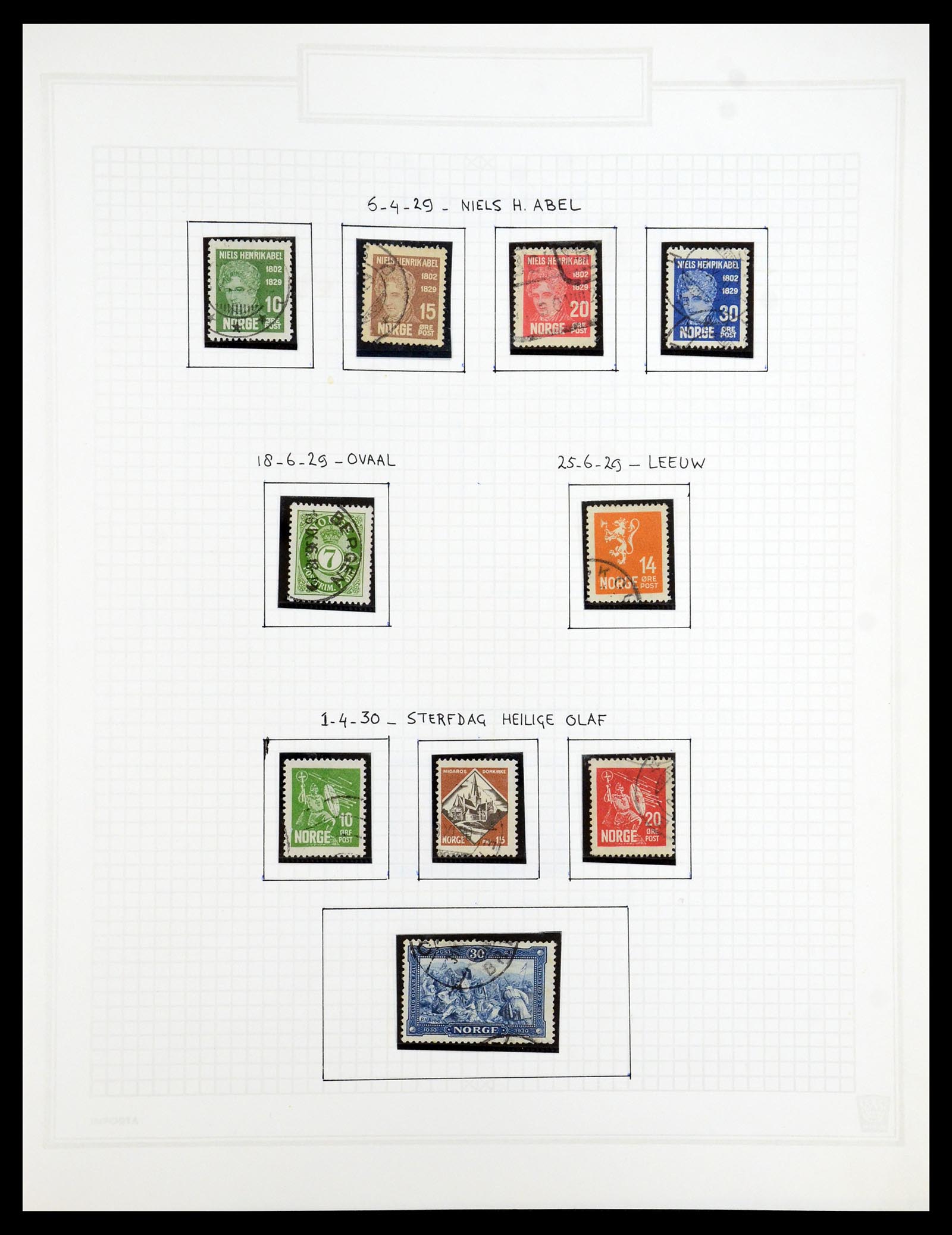 35201 014 - Postzegelverzameling 35201 Noorwegen 1856-1984.