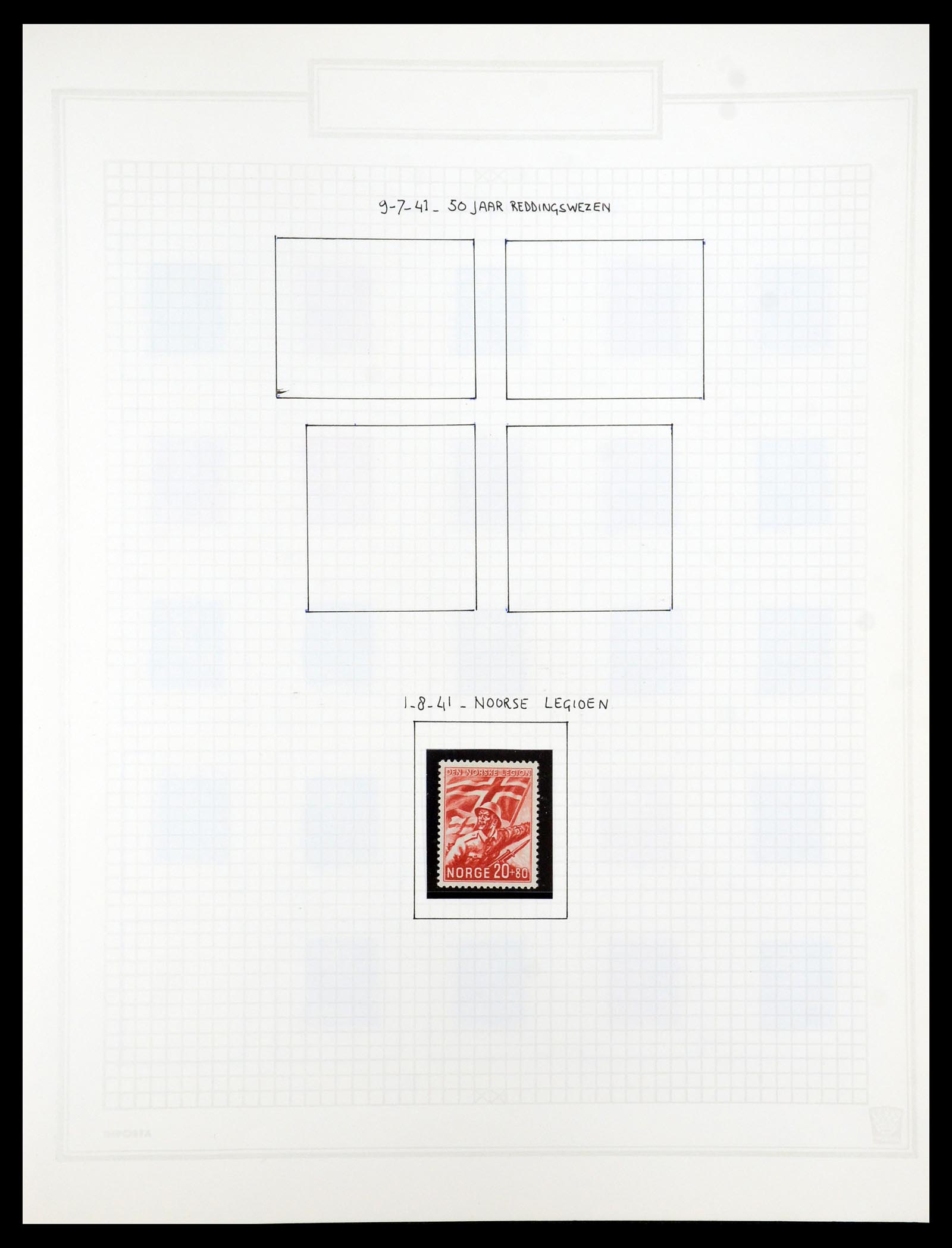 35201 028 - Postzegelverzameling 35201 Noorwegen 1856-1984.