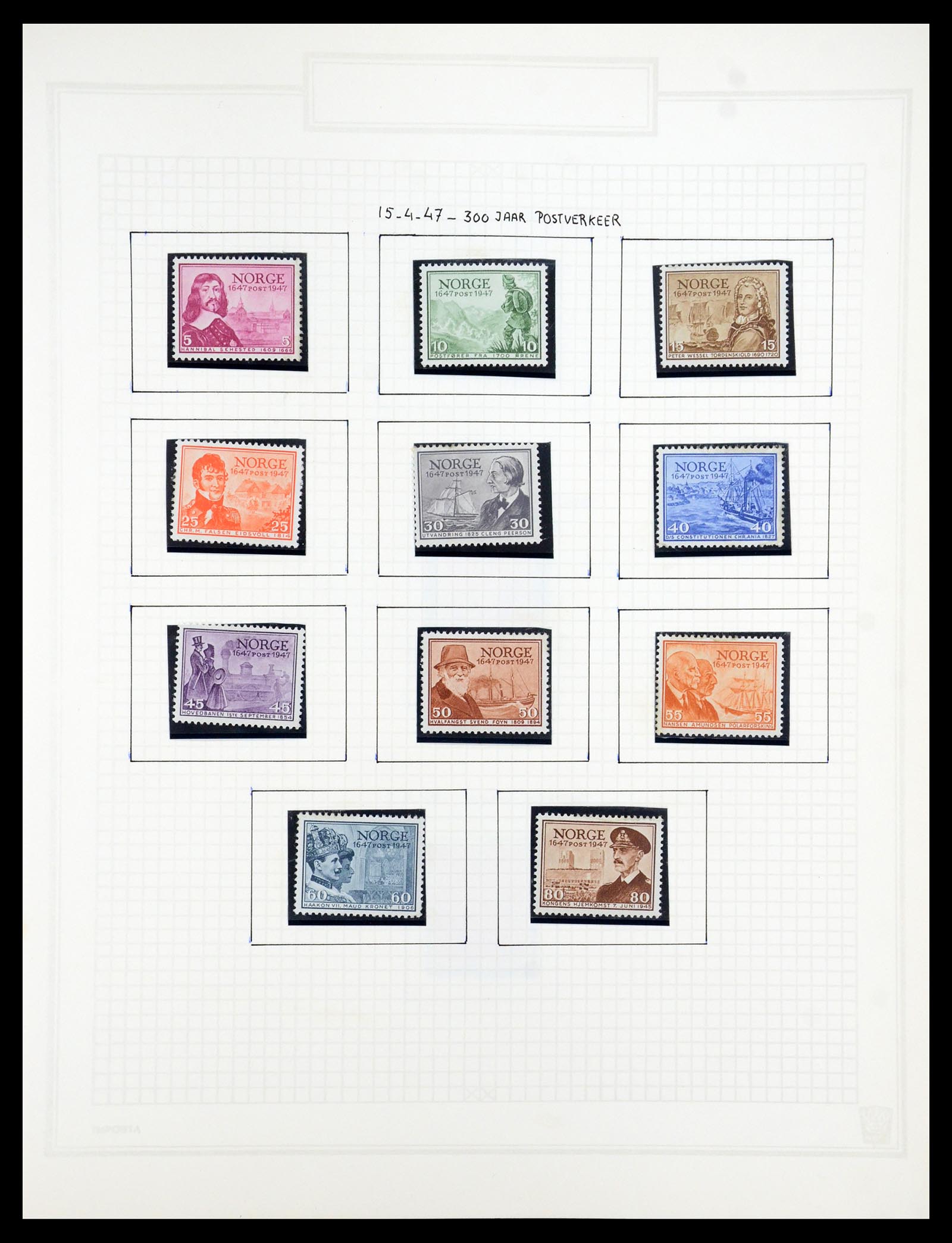 35201 044 - Postzegelverzameling 35201 Noorwegen 1856-1984.