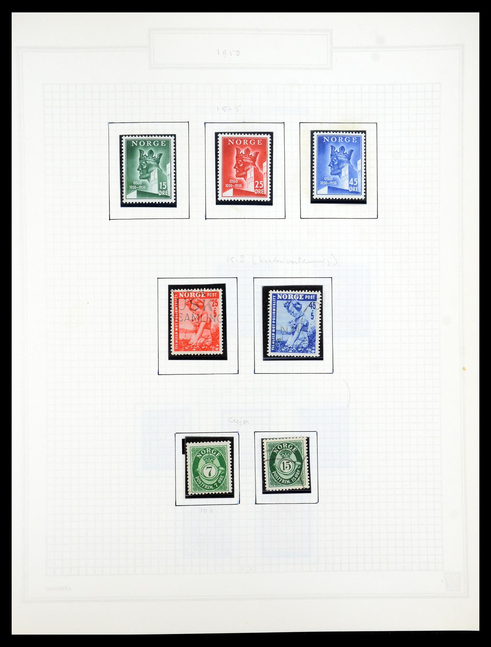 35201 049 - Postzegelverzameling 35201 Noorwegen 1856-1984.
