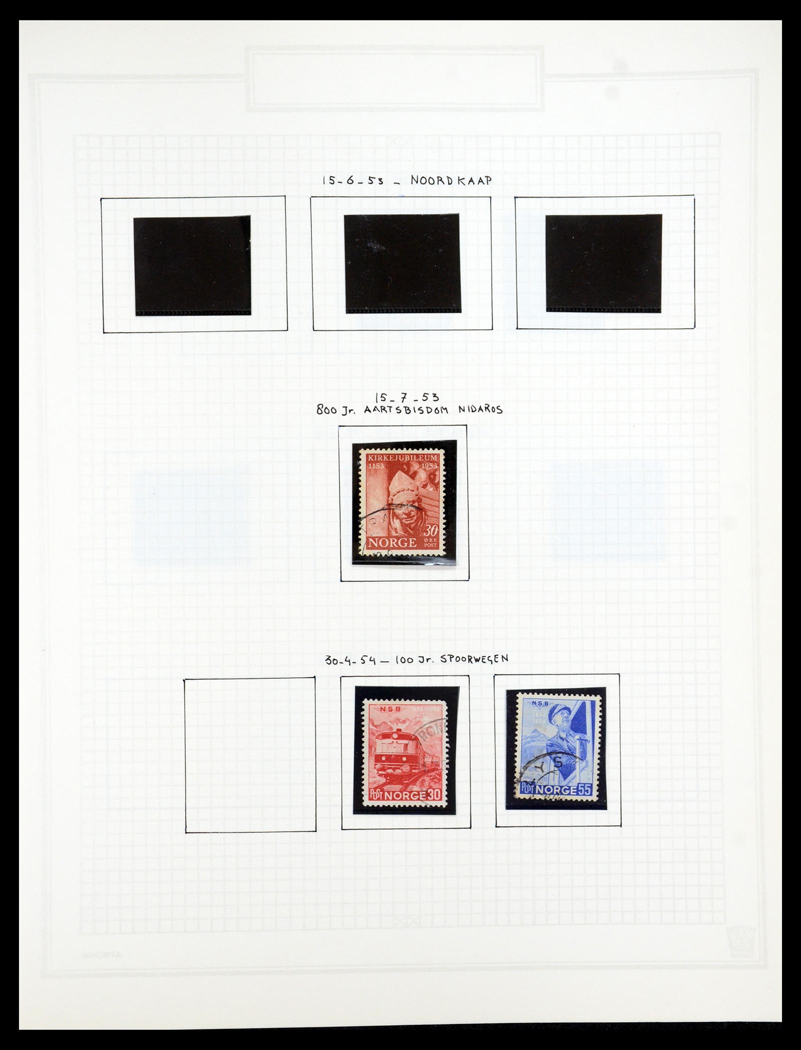 35201 056 - Postzegelverzameling 35201 Noorwegen 1856-1984.