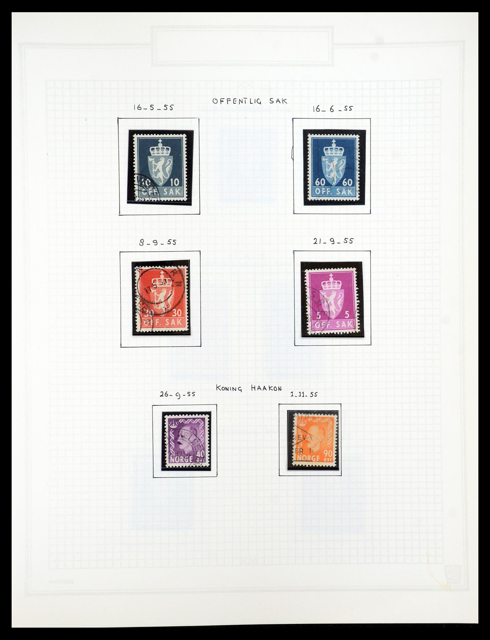 35201 058 - Postzegelverzameling 35201 Noorwegen 1856-1984.