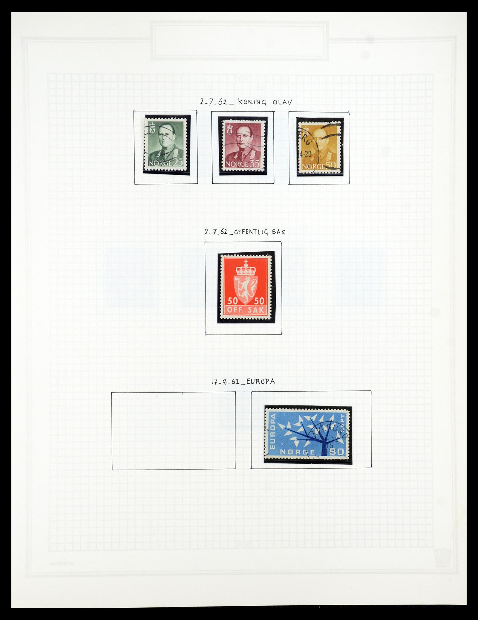 35201 075 - Stamp Collection 35201 Norway 1856-1984.