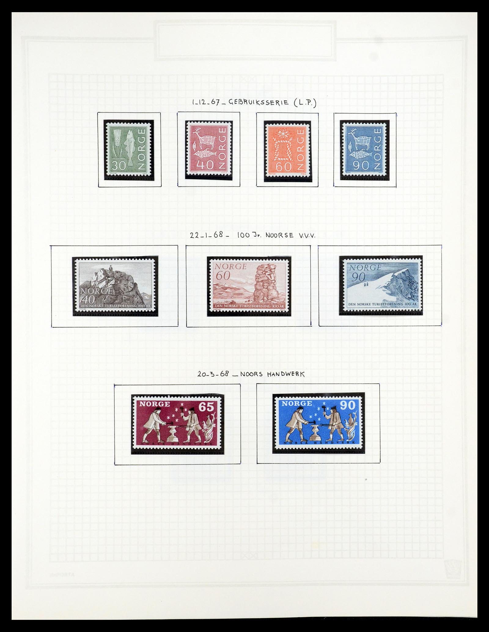 35201 090 - Stamp Collection 35201 Norway 1856-1984.