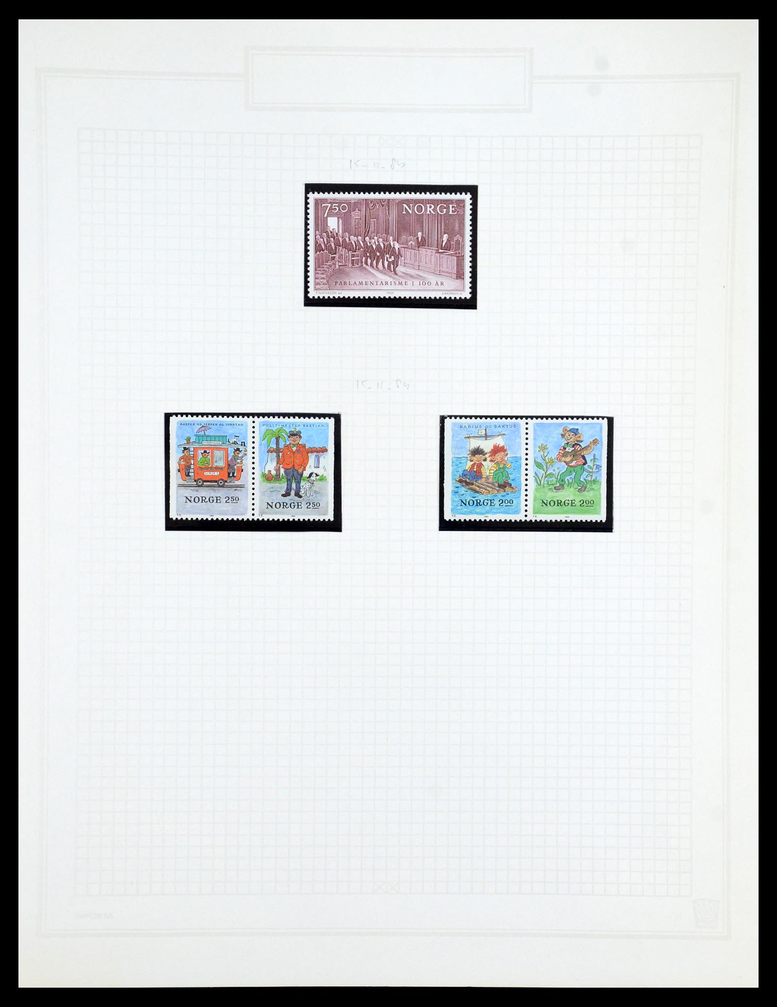 35201 146 - Postzegelverzameling 35201 Noorwegen 1856-1984.