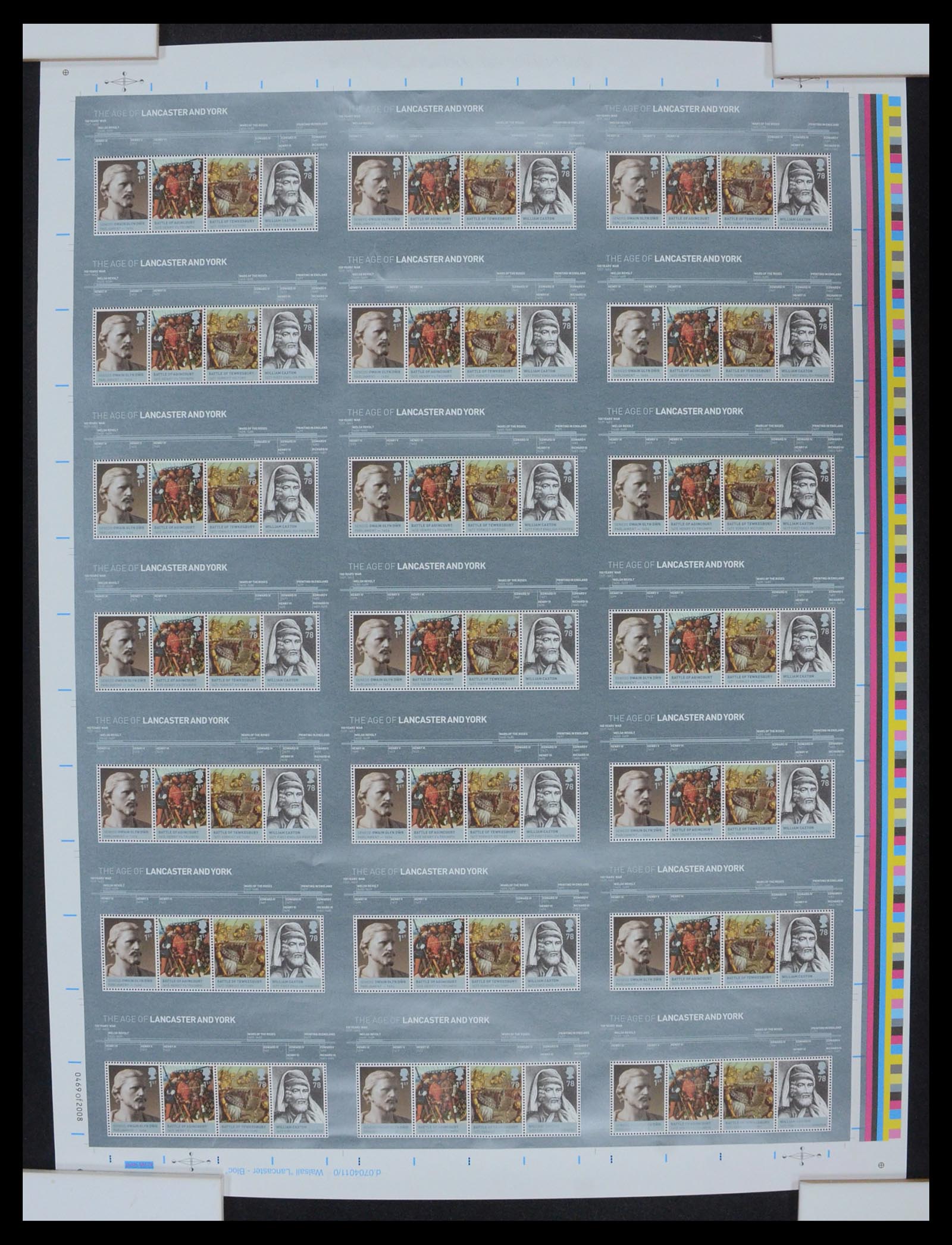 35204 001 - Stamp Collection 35204 Great Britain uncut sheets 2003-2009.