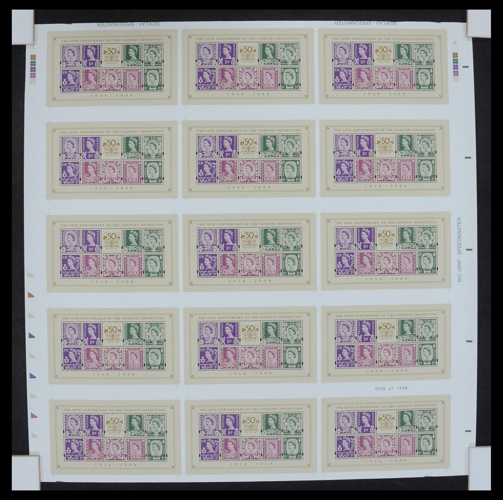35204 005 - Postzegelverzameling 35204 Engeland ongesneden vellen 2003-2009.